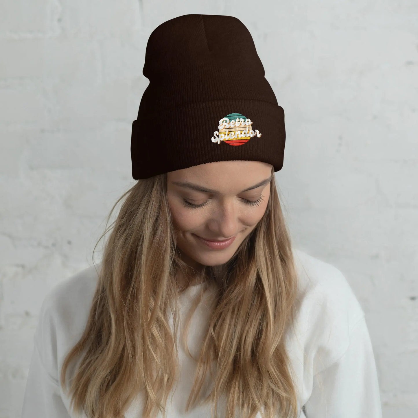 Retro Splendor Logo - Cuffed Beanie by Yupoong Tags: beanie, graphic, logo, original, retro, retrosplendor, vintage vibe RetroSplendor Apparel
