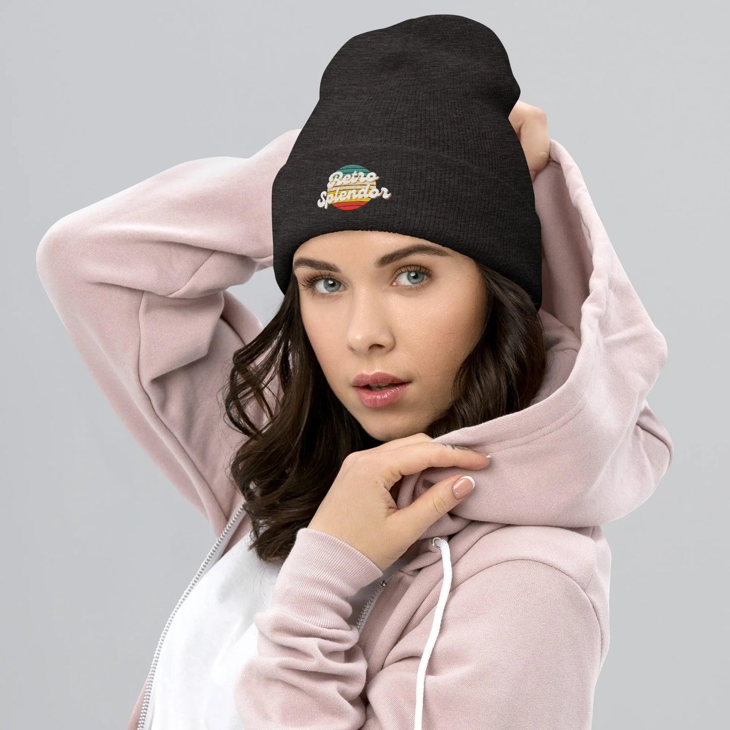 Retro Splendor Logo - Cuffed Beanie by Yupoong Tags: beanie, graphic, logo, original, retro, retrosplendor, vintage vibe RetroSplendor Apparel