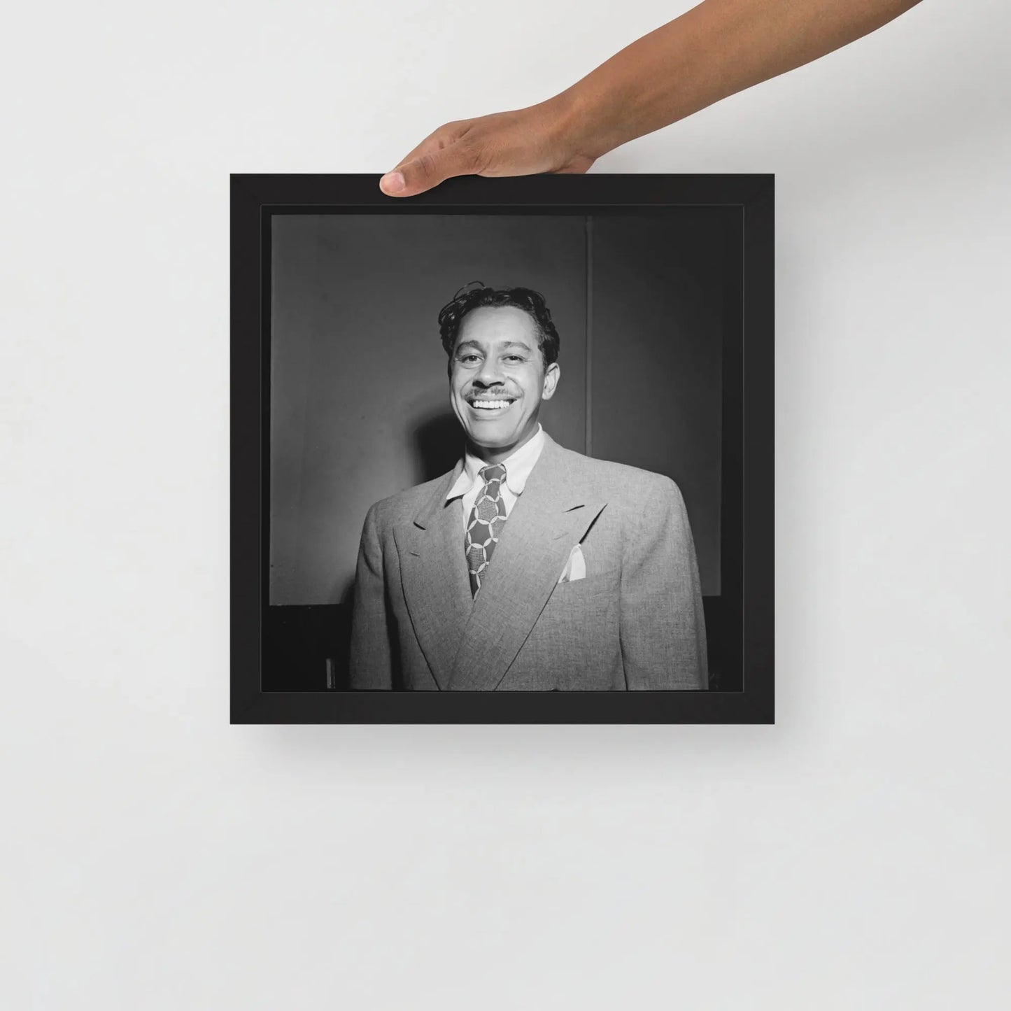 Music's Golden Age - Cab Calloway Framed poster by Retro Splendor Tags: black and white, cab calloway, framed, music, photograph, portrait, Printful, retro, vintage RetroSplendor Apparel