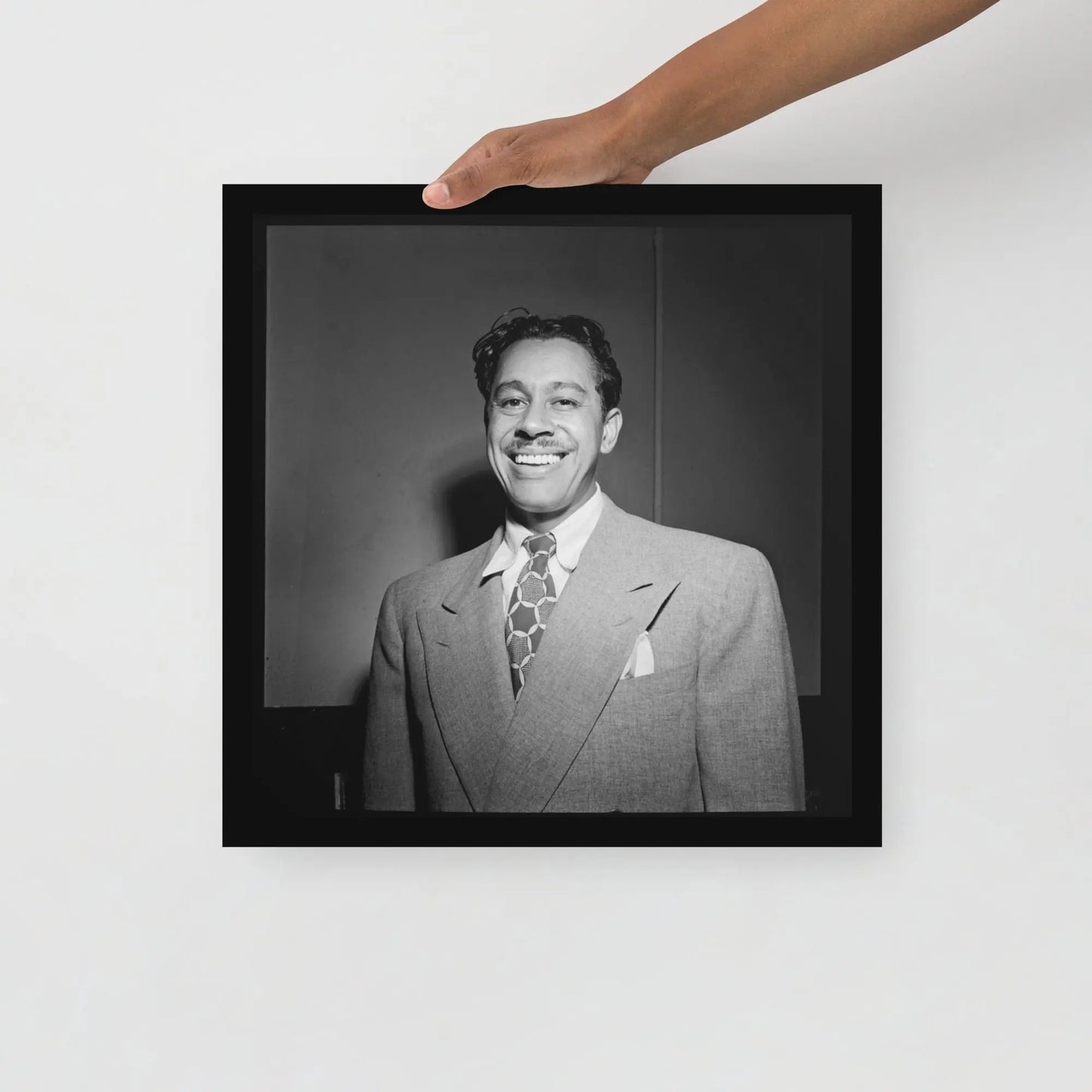 Music's Golden Age - Cab Calloway Framed poster by Retro Splendor Tags: black and white, cab calloway, framed, music, photograph, portrait, Printful, retro, vintage RetroSplendor Apparel