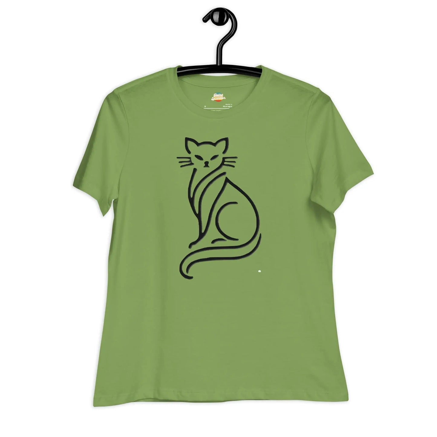 Minimalist Cat - Women's Relaxed T-Shirt