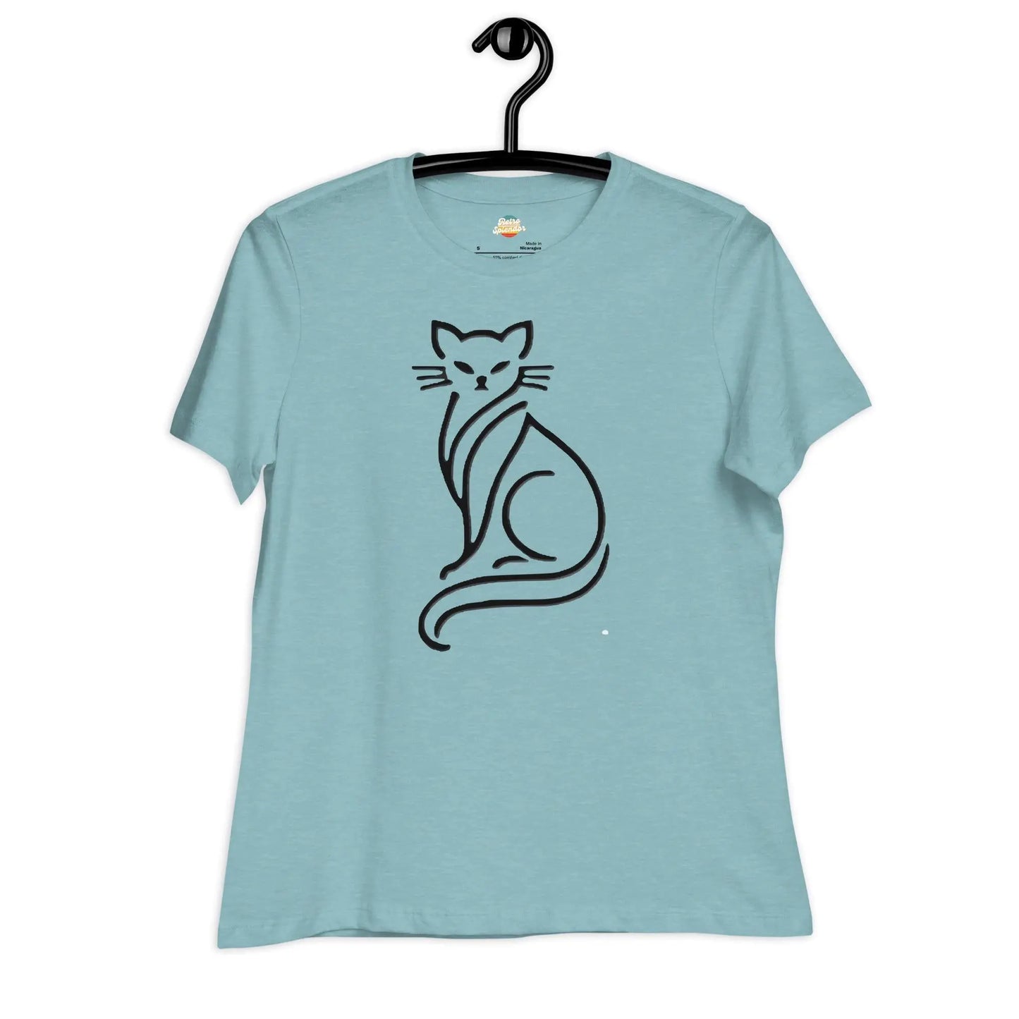 Minimalist Cat - Women's Relaxed T-Shirt