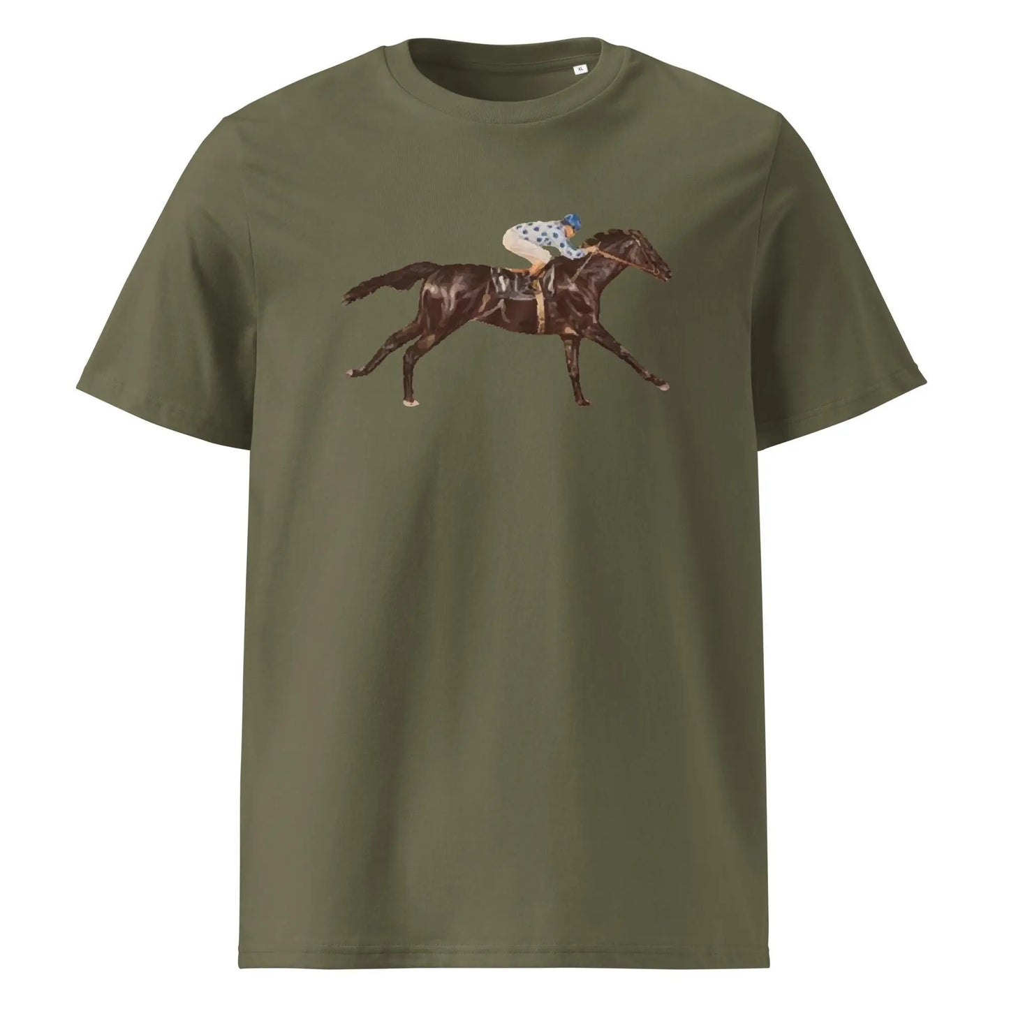 Native Diver Painting - organic ribbed neck t-shirt