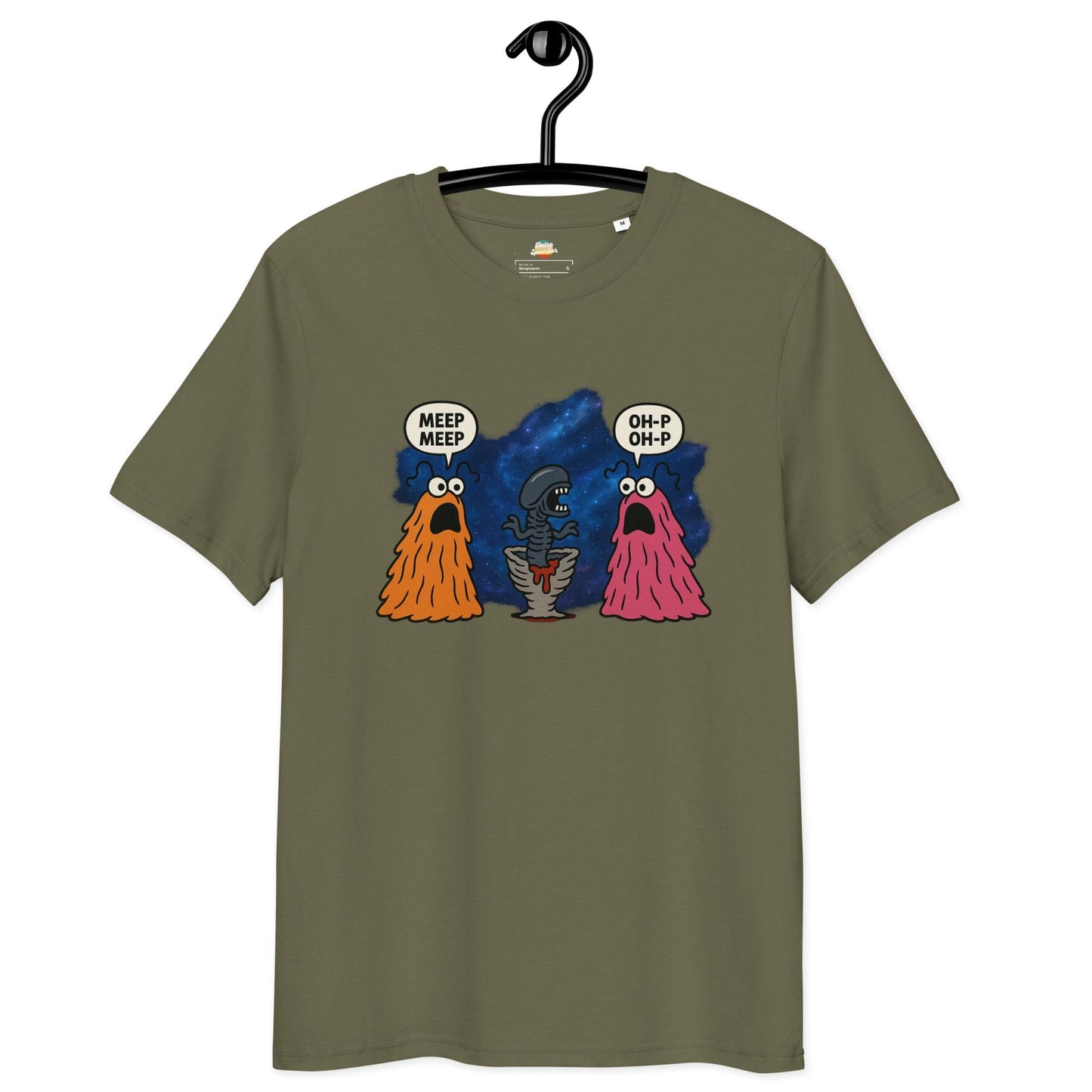 The Martians vs Aliens - Unisex organic ribbed neck t-shirt