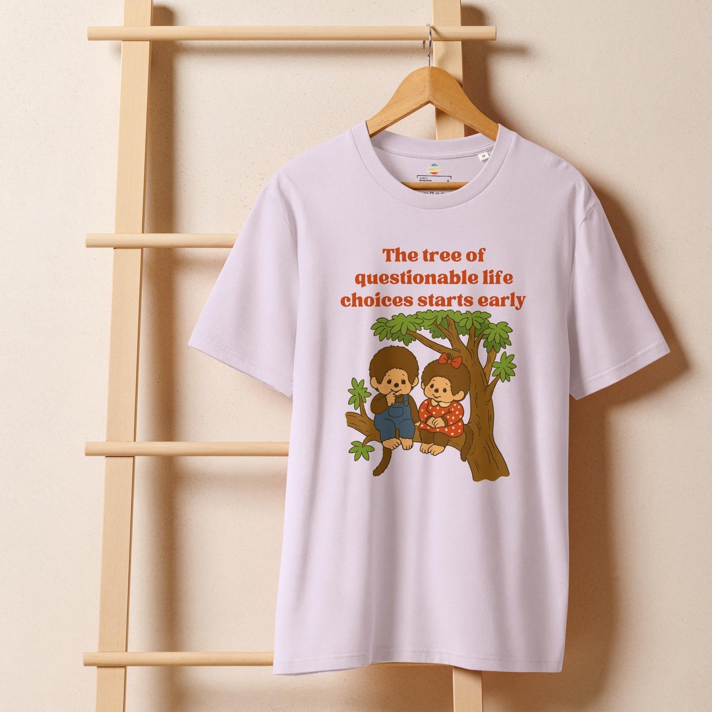 The Tree of Questionable Life Choices - Monchhichis Unisex organic ribbed neck t-shirt