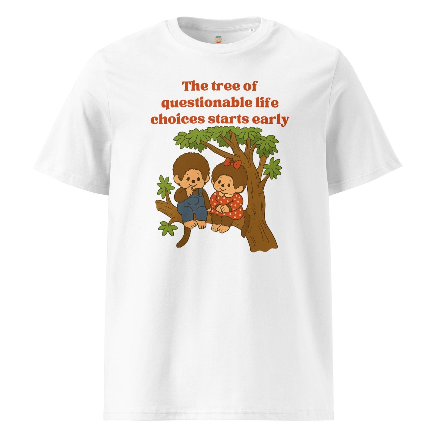 The Tree of Questionable Life Choices - Monchhichis Unisex organic ribbed neck t-shirt