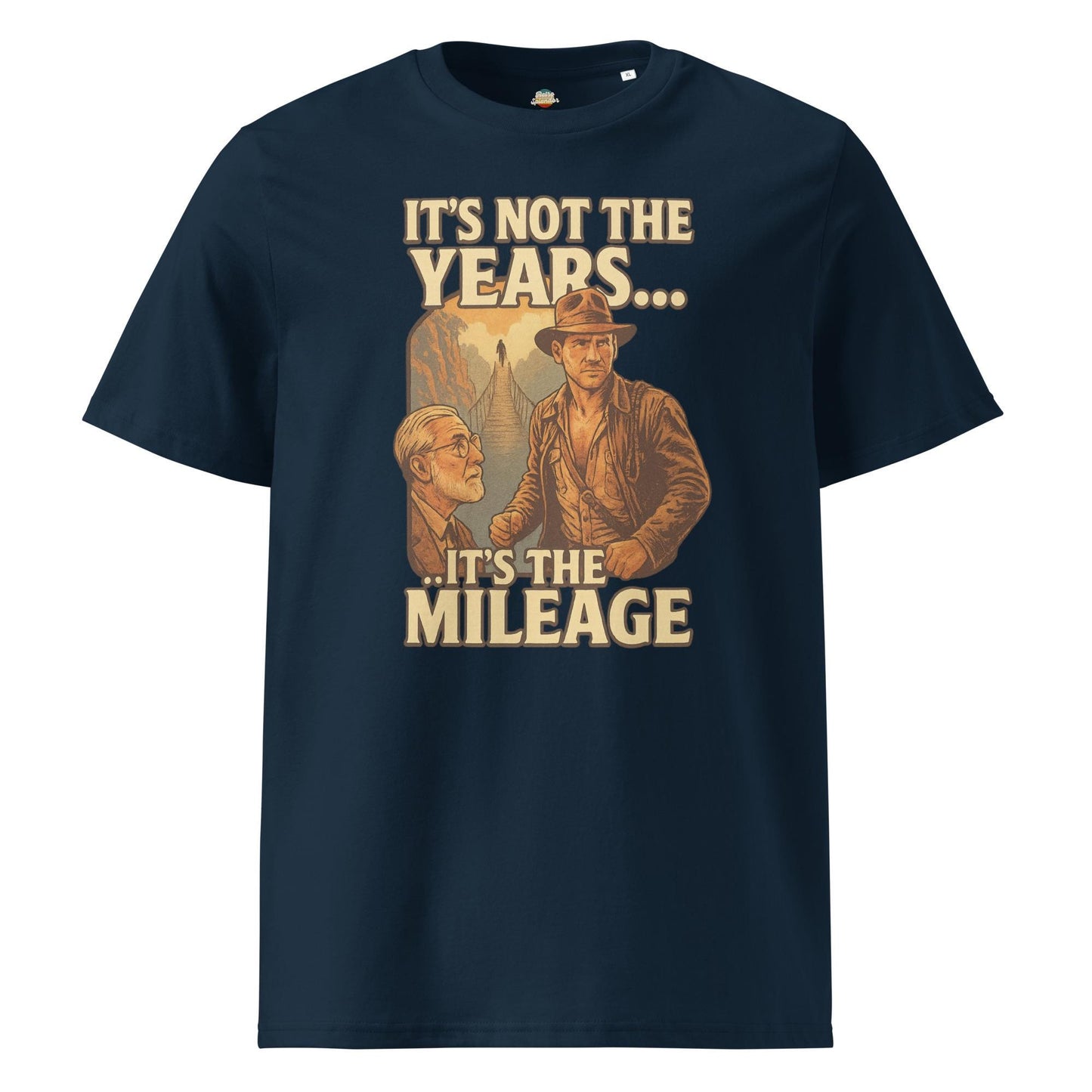 It's not the years it's the mileage - Unisex organic ribbed neck t-shirt
