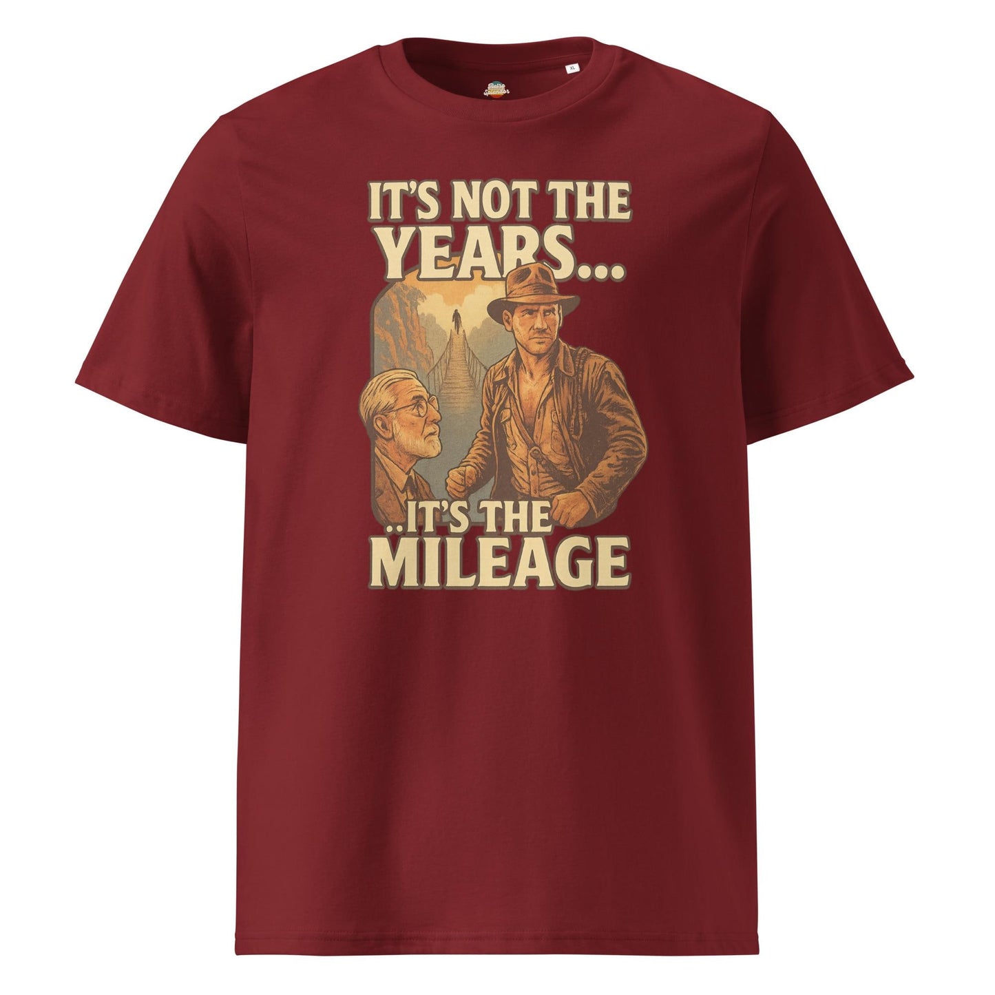 It's not the years it's the mileage - Unisex organic ribbed neck t-shirt