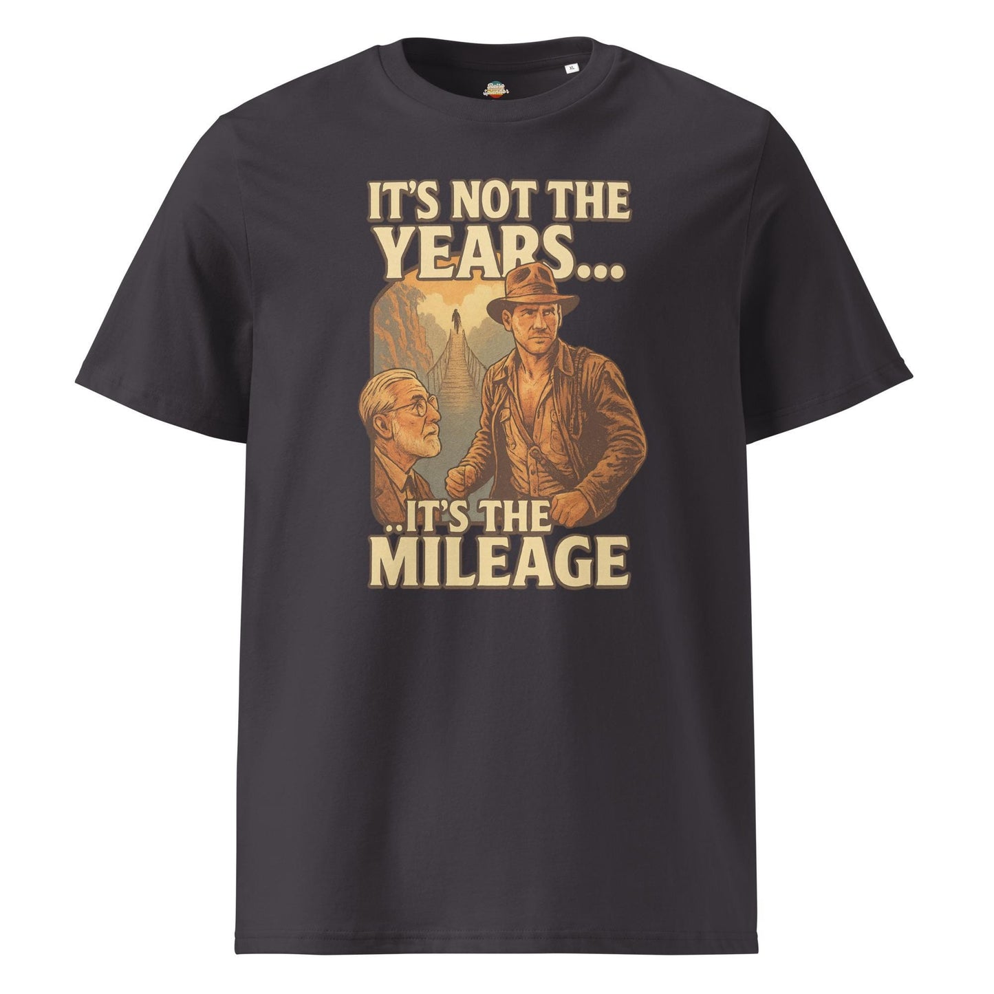 It's not the years it's the mileage - Unisex organic ribbed neck t-shirt