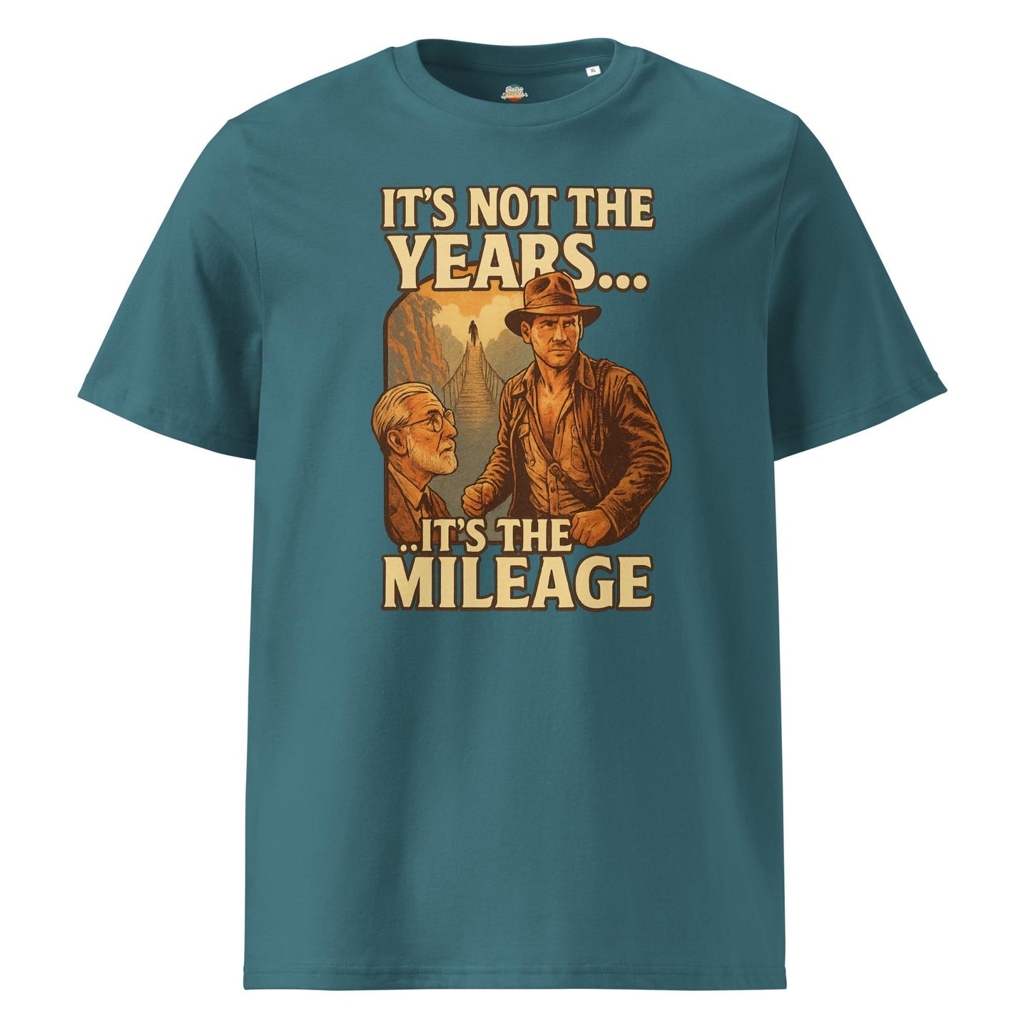 It's not the years it's the mileage - Unisex organic ribbed neck t-shirt