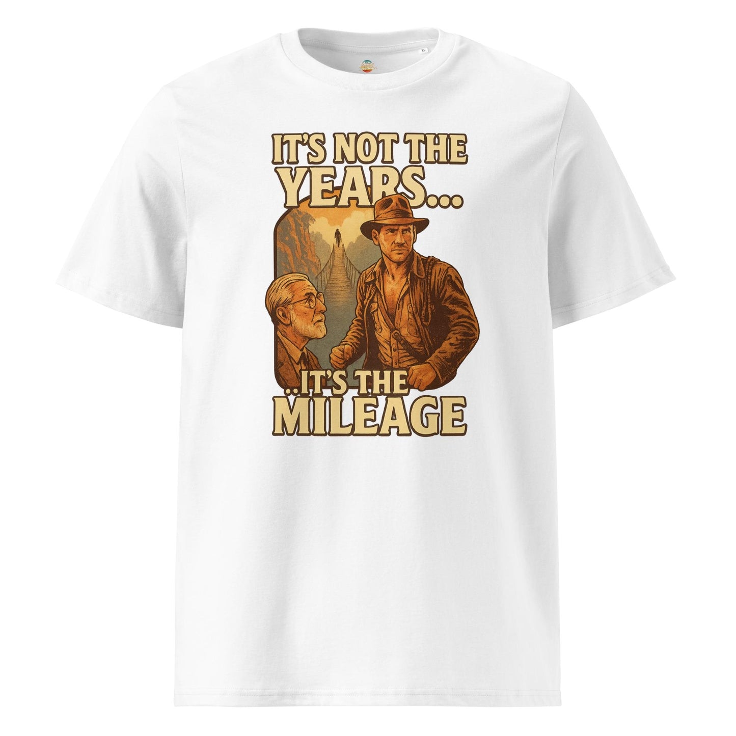 It's not the years it's the mileage - Unisex organic ribbed neck t-shirt