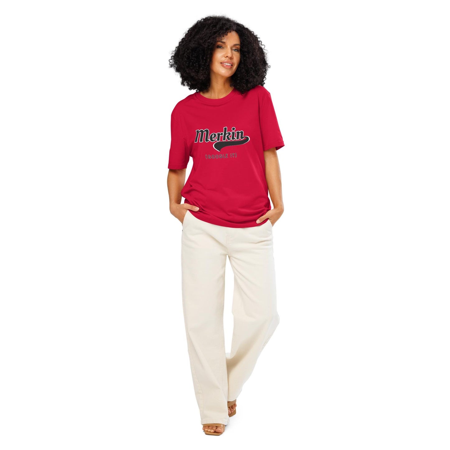 Merkin - Google it - Unisex organic ribbed neck t-shirt