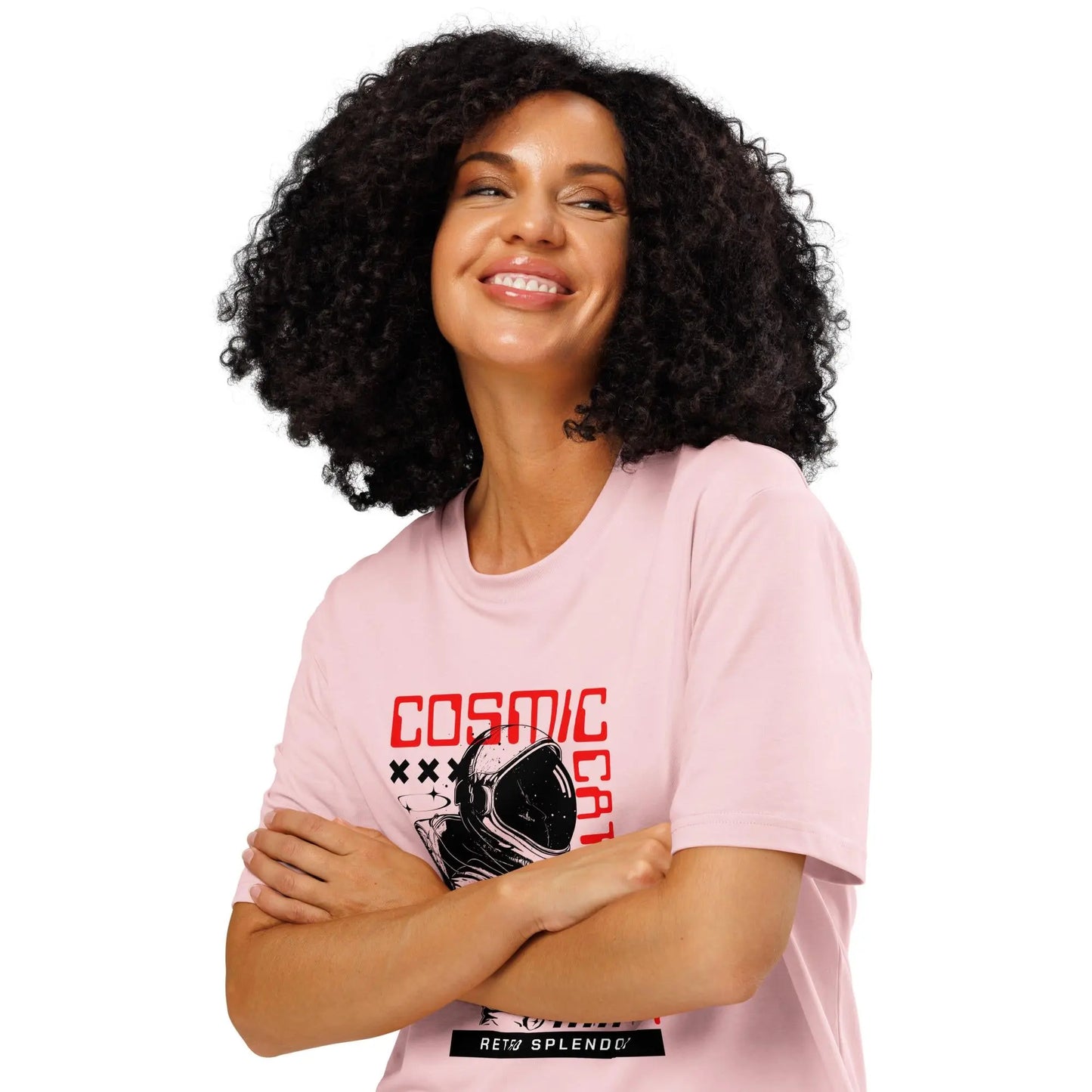 Cosmic Catalyst Astronaut - Unisex organic ribbed neck t-shirt