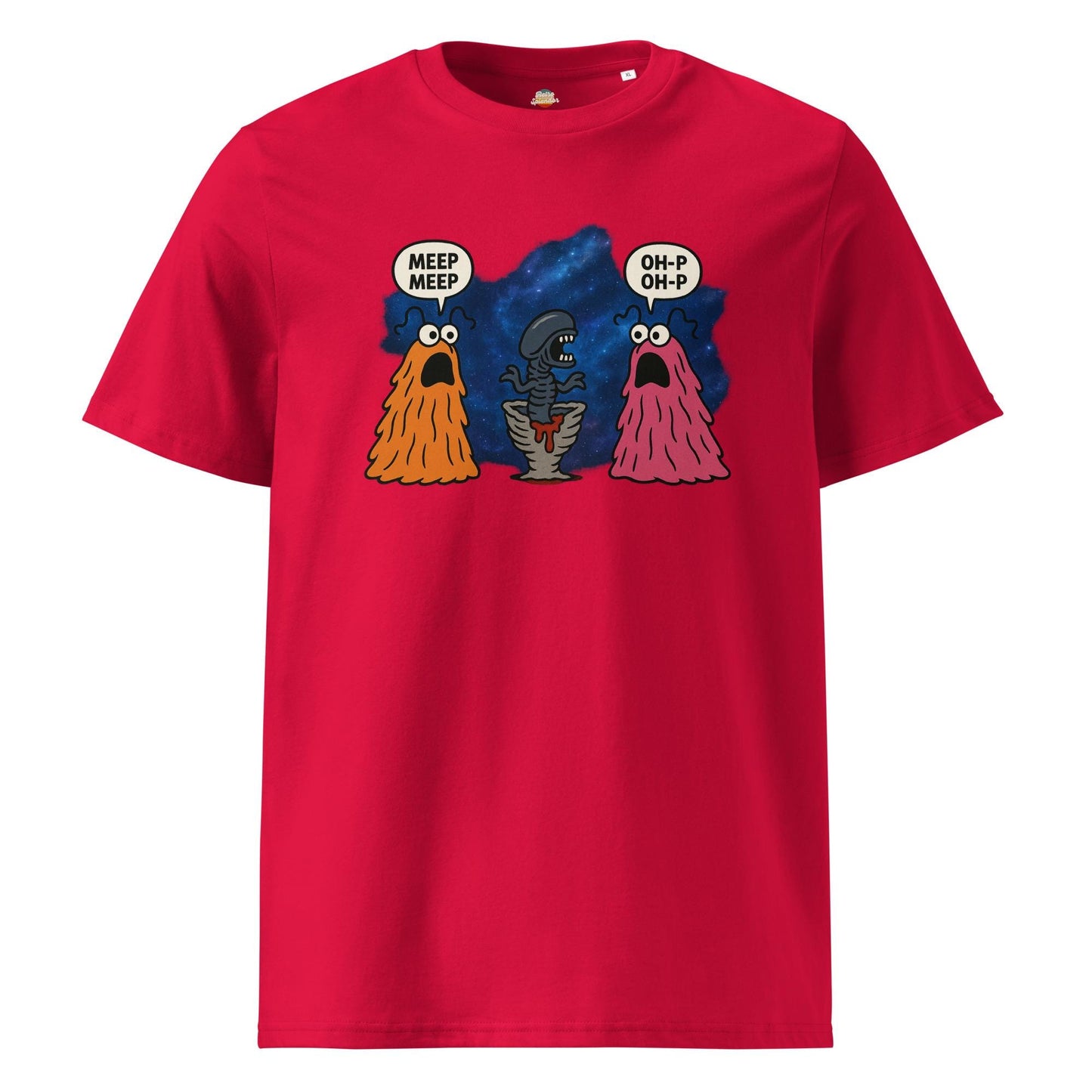 The Martians vs Aliens - Unisex organic ribbed neck t-shirt