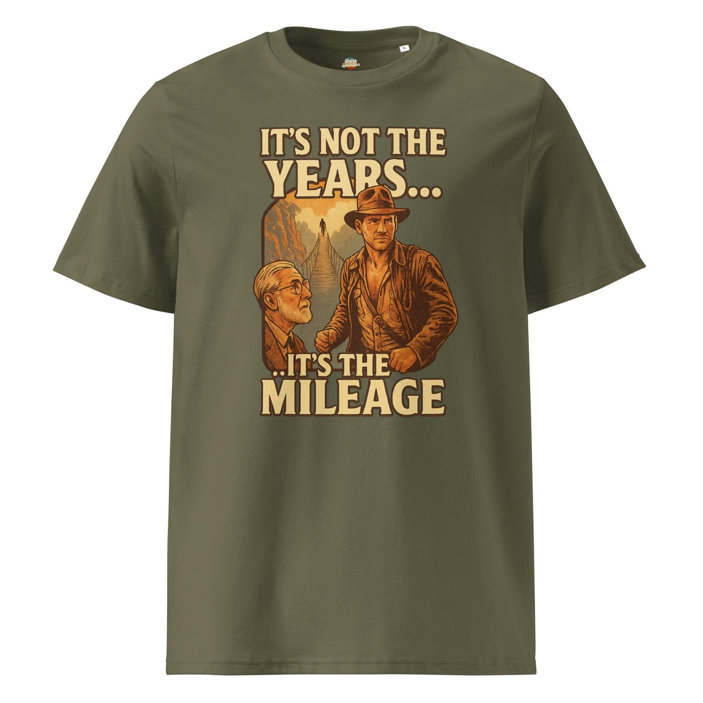 It's not the years it's the mileage - Unisex organic ribbed neck t-shirt