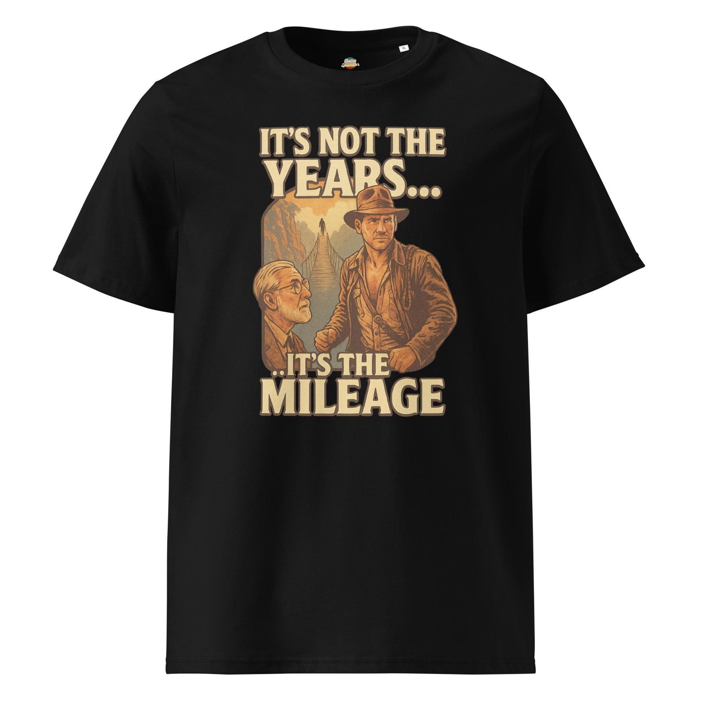 It's not the years it's the mileage - Unisex organic ribbed neck t-shirt