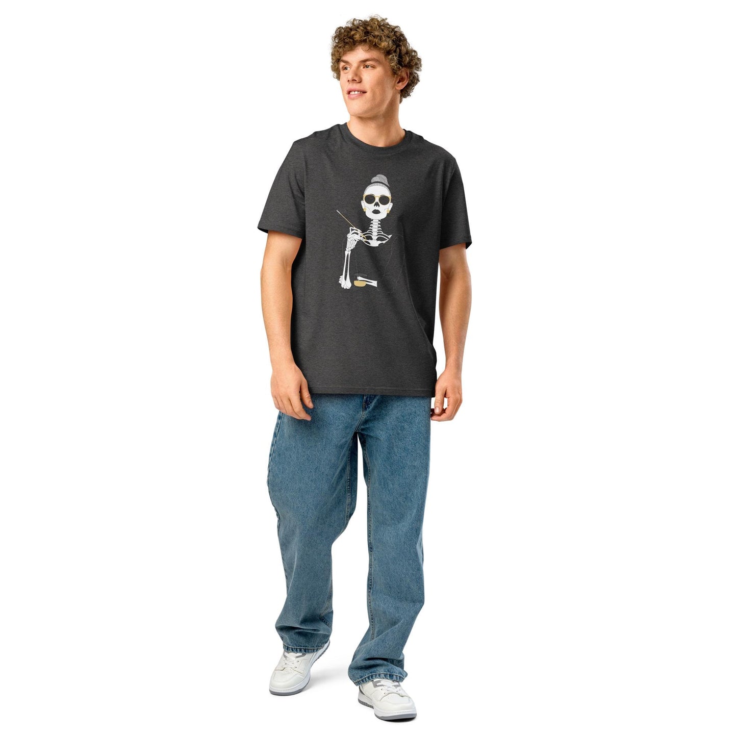 Audrey Hepburn: The Breakfast Club Unisex organic ribbed neck t-shirt