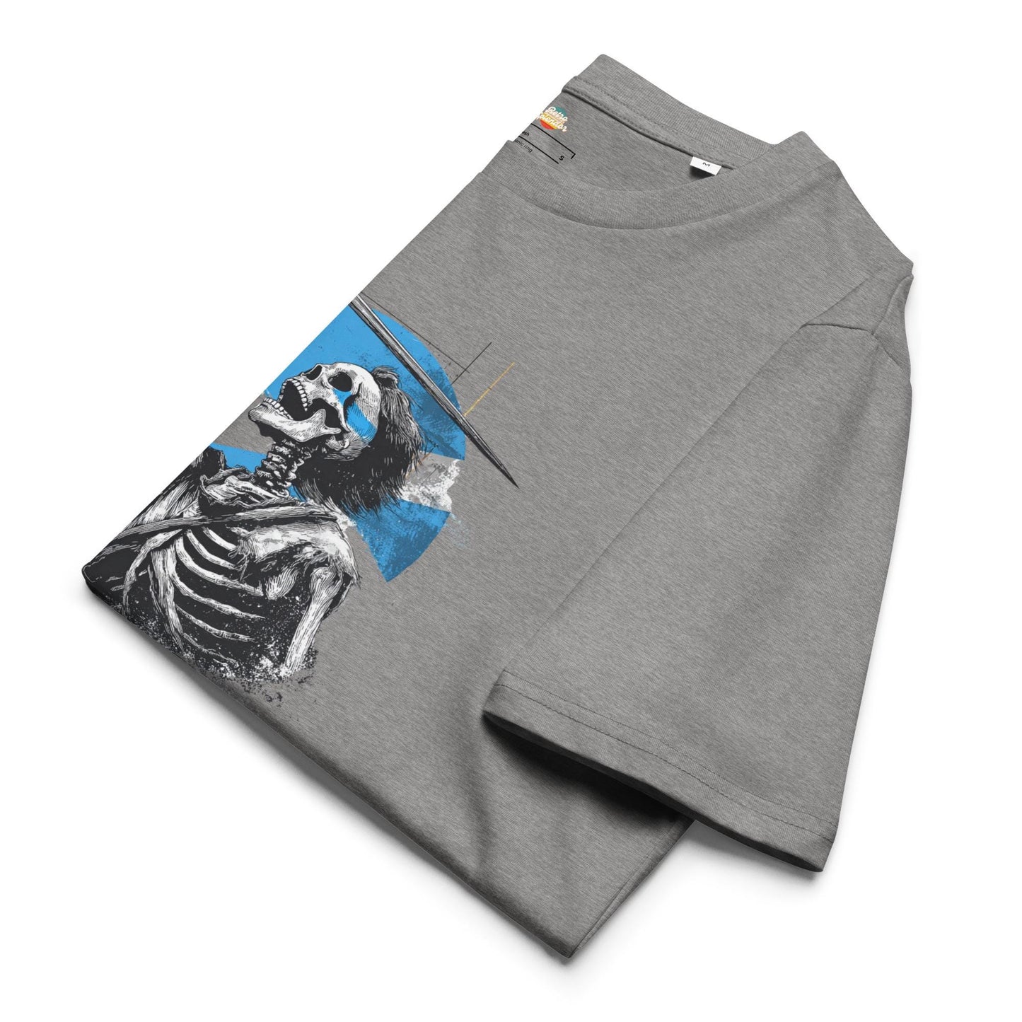 Braveheart Skeleton: William Wallace v2 - Unisex organic ribbed neck t-shirt