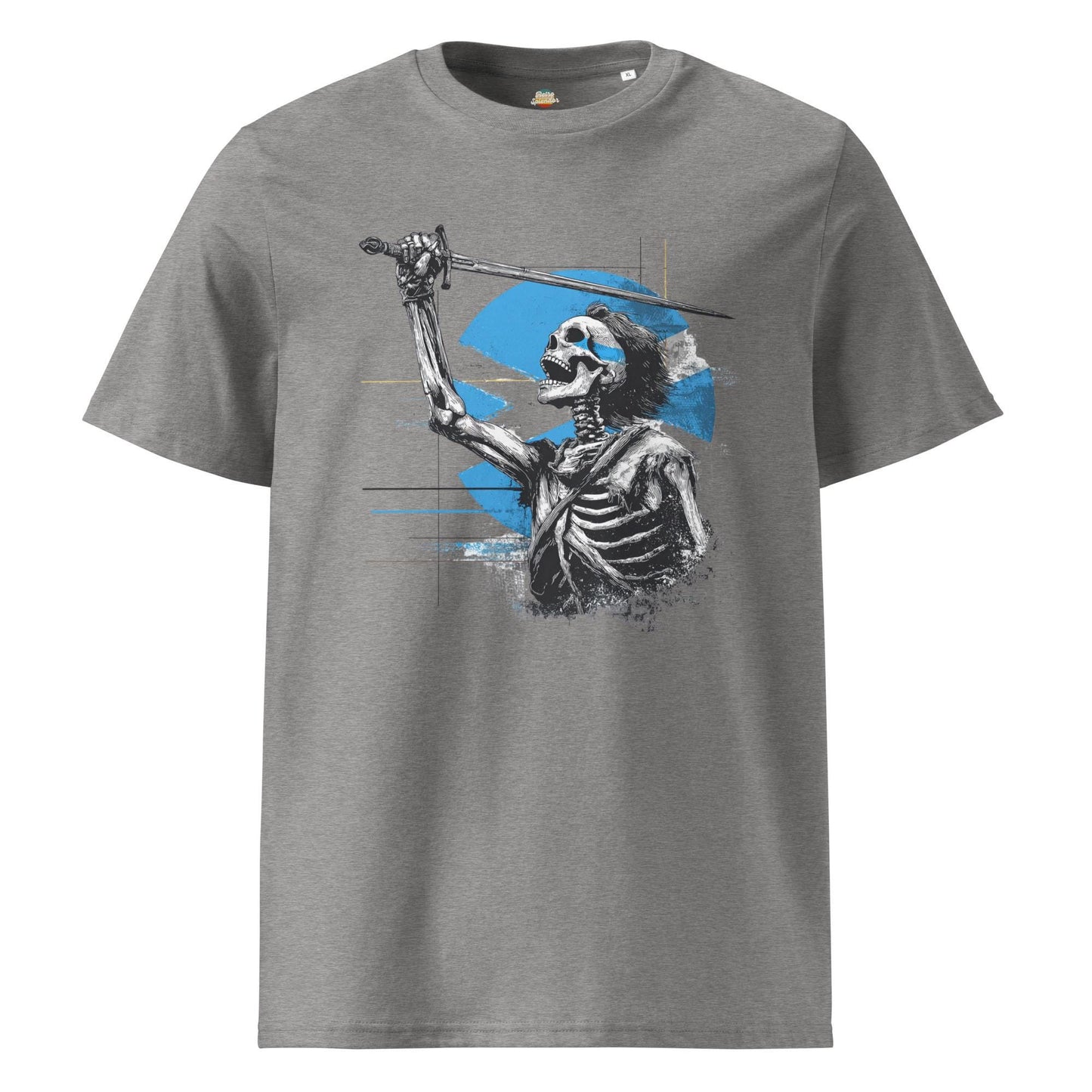 Braveheart Skeleton: William Wallace v2 - Unisex organic ribbed neck t-shirt