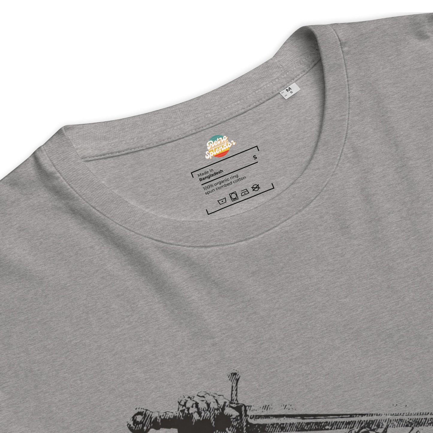 Braveheart Skeleton: William Wallace - Unisex organic ribbed neck t-shirt