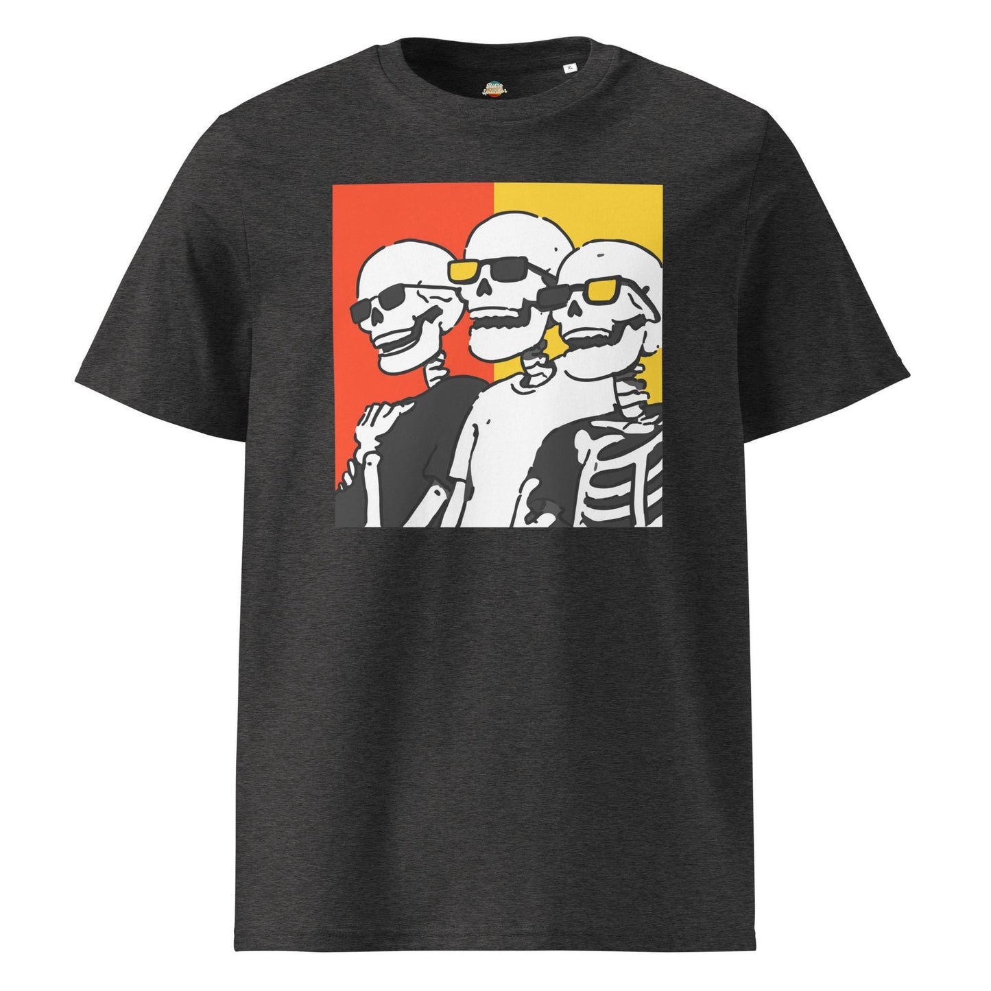 Skeleton Pals - Unisex organic ribbed neck t-shirt