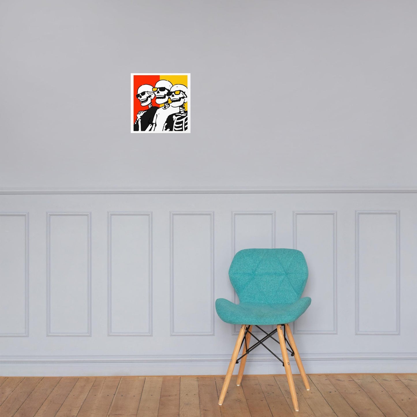 Best of Friends - Skeleton Wall Art Poster
