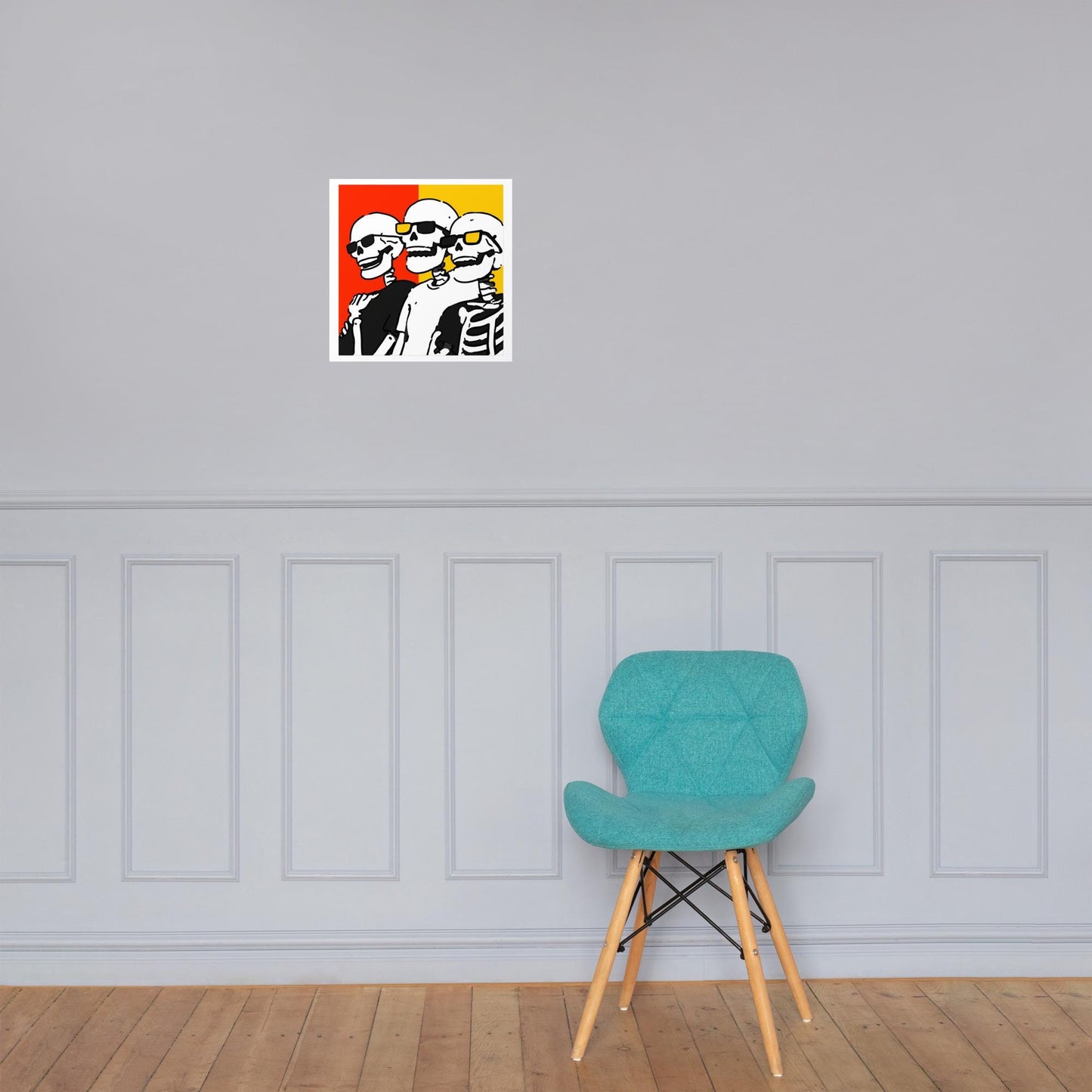 Best of Friends - Skeleton Wall Art Poster