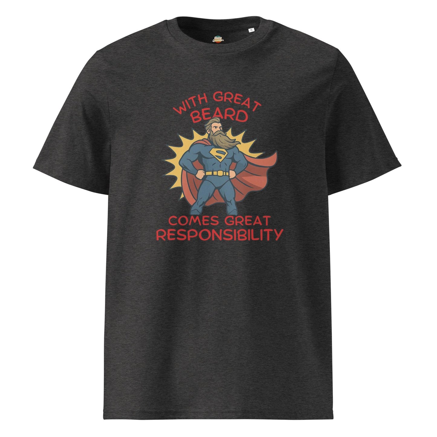 With Great Beard Comes Great Responsibility - Men's organic ribbed neck t-shirt