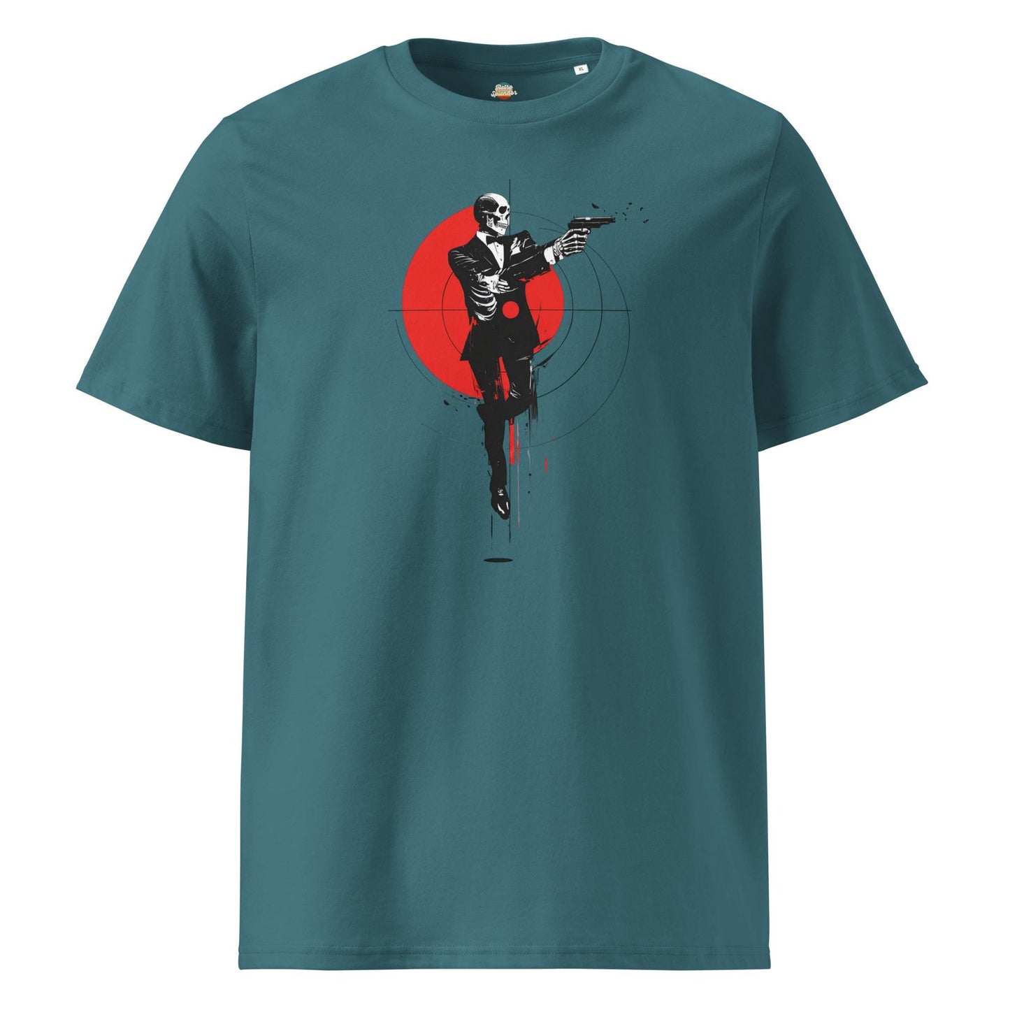 James Bond Skeleton - Unisex organic ribbed neck t-shirt