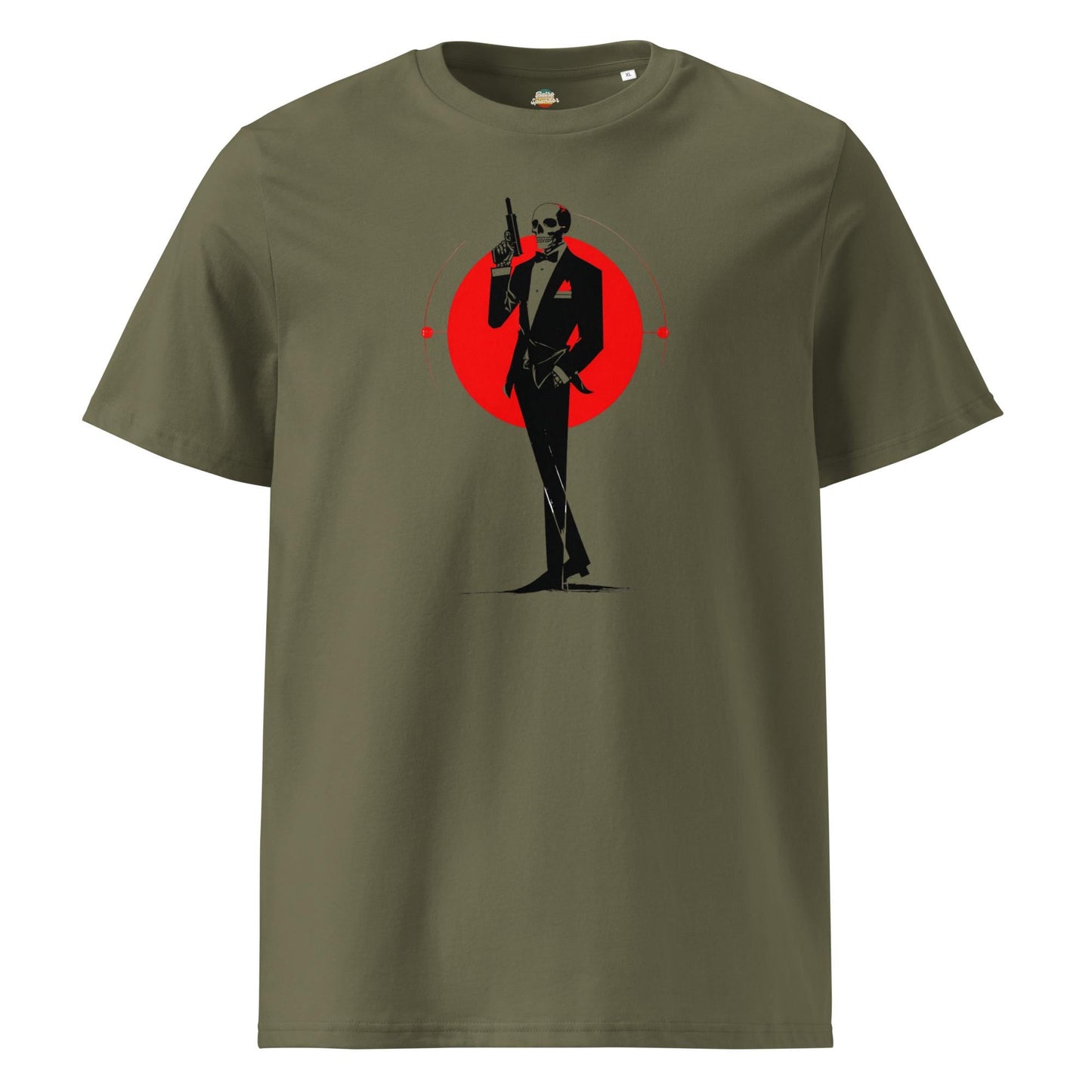James Bond Skeleton v2 - Unisex organic ribbed neck t-shirt