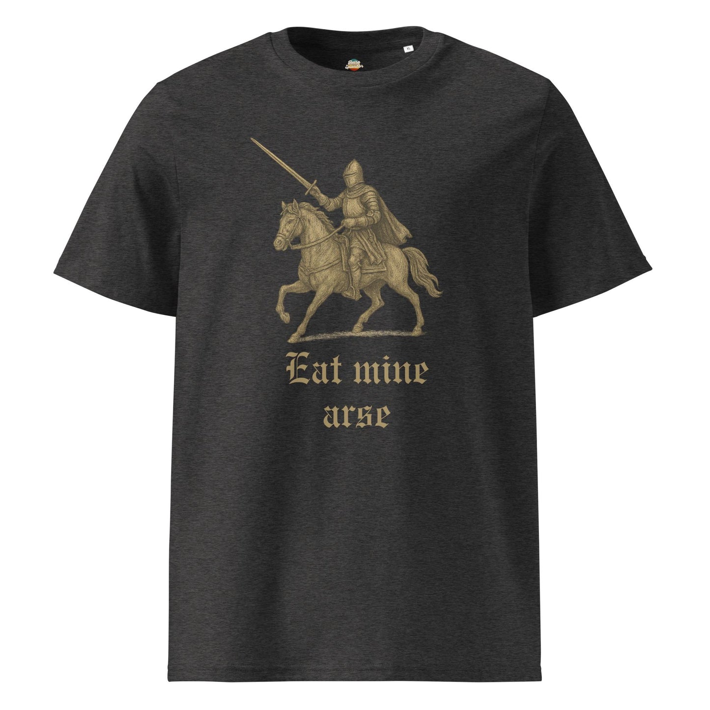 Eat Mine Arse - Unisex organic ribbed neck t-shirt