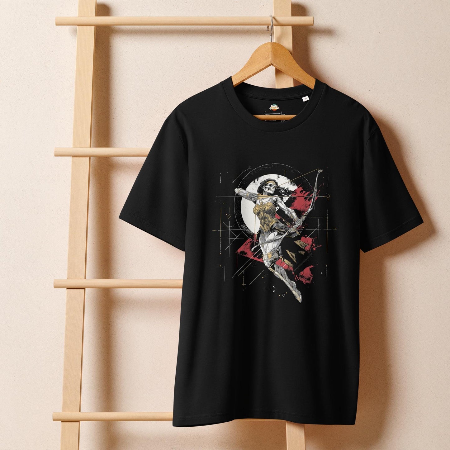 Wonder Woman Inspired - Skeleton Valkyrie Warrior Unisex organic ribbed neck t-shirt