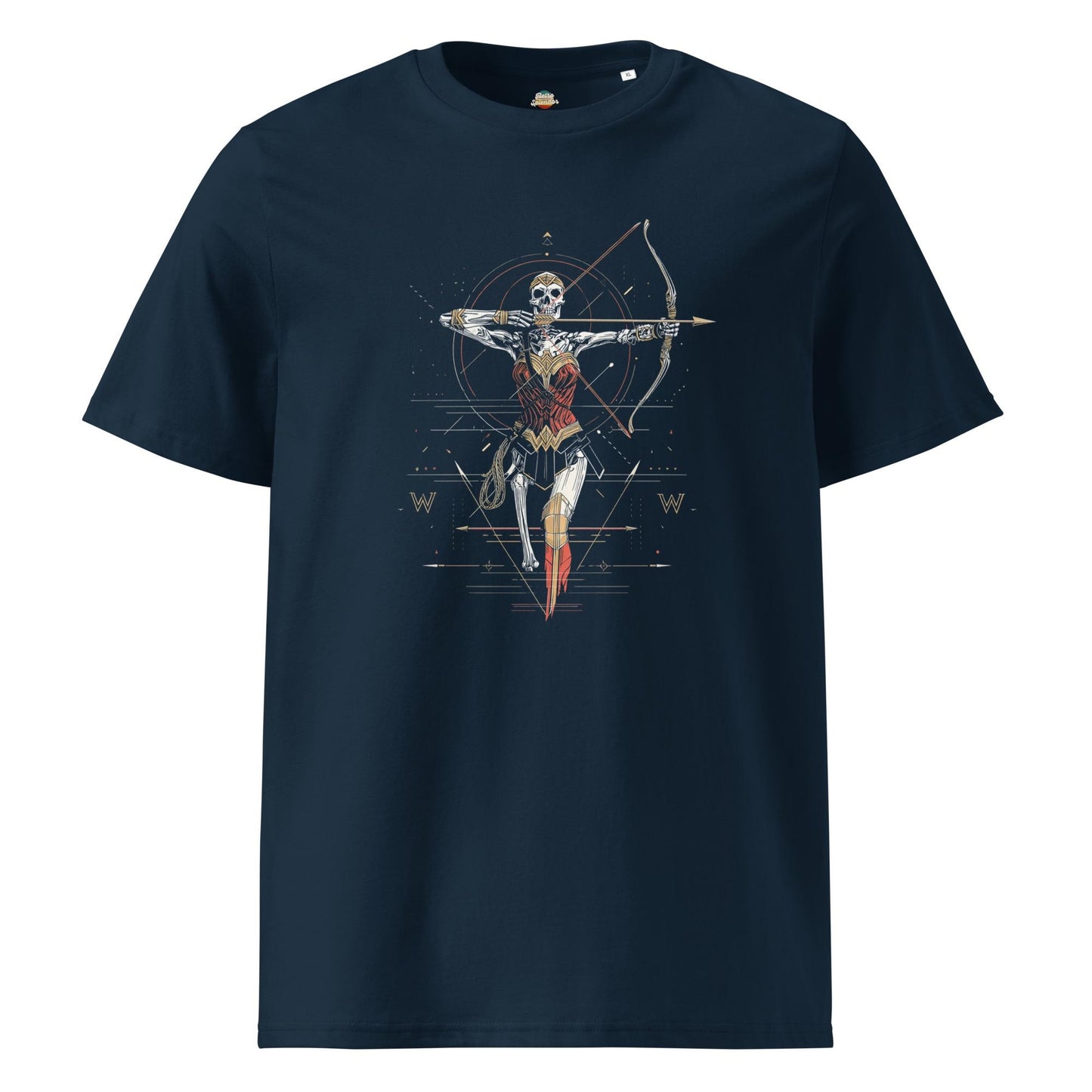 Wonder Woman Inspired - Undead skeleton Valkyrie Warrior Unisex organic ribbed neck t-shirt