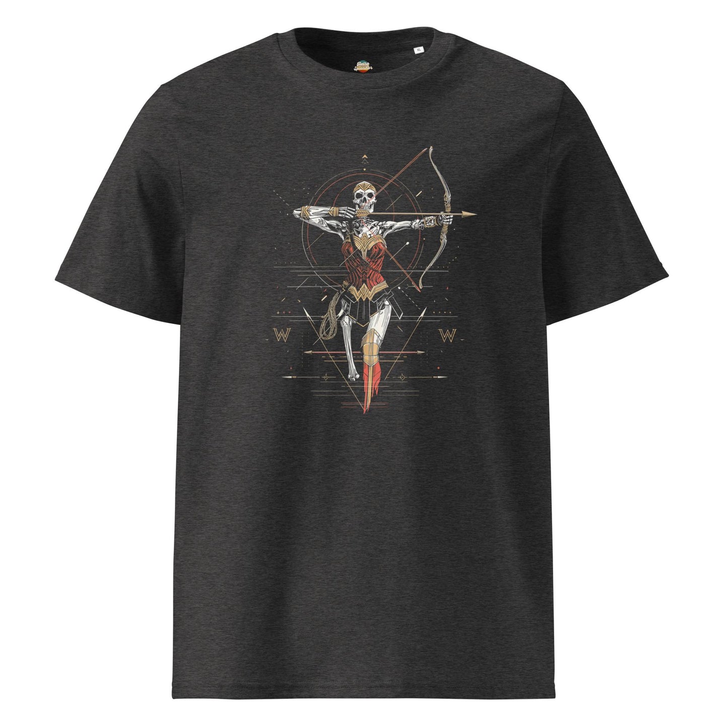 Wonder Woman Inspired - Undead skeleton Valkyrie Warrior Unisex organic ribbed neck t-shirt
