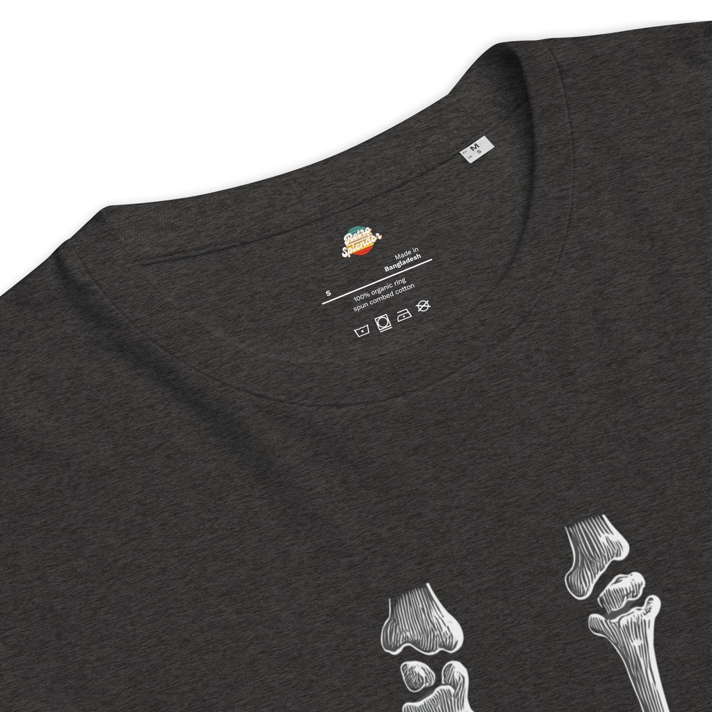 Dorothy's Ruby Slippers - Wizard of Oz Skeleton Legs - Unisex organic ribbed neck t-shirt