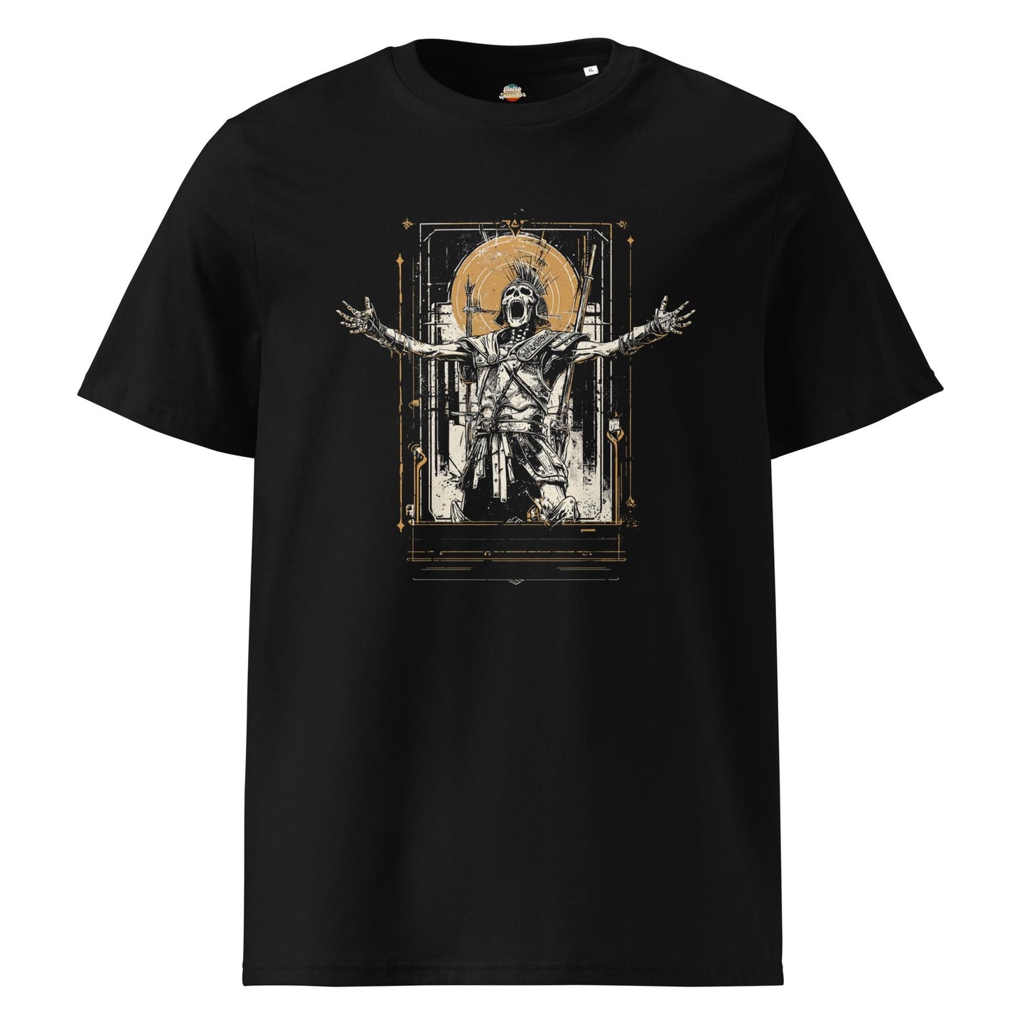 Epic Skeleton Gladiator - Original Graphic Unisex organic ribbed neck t-shirt