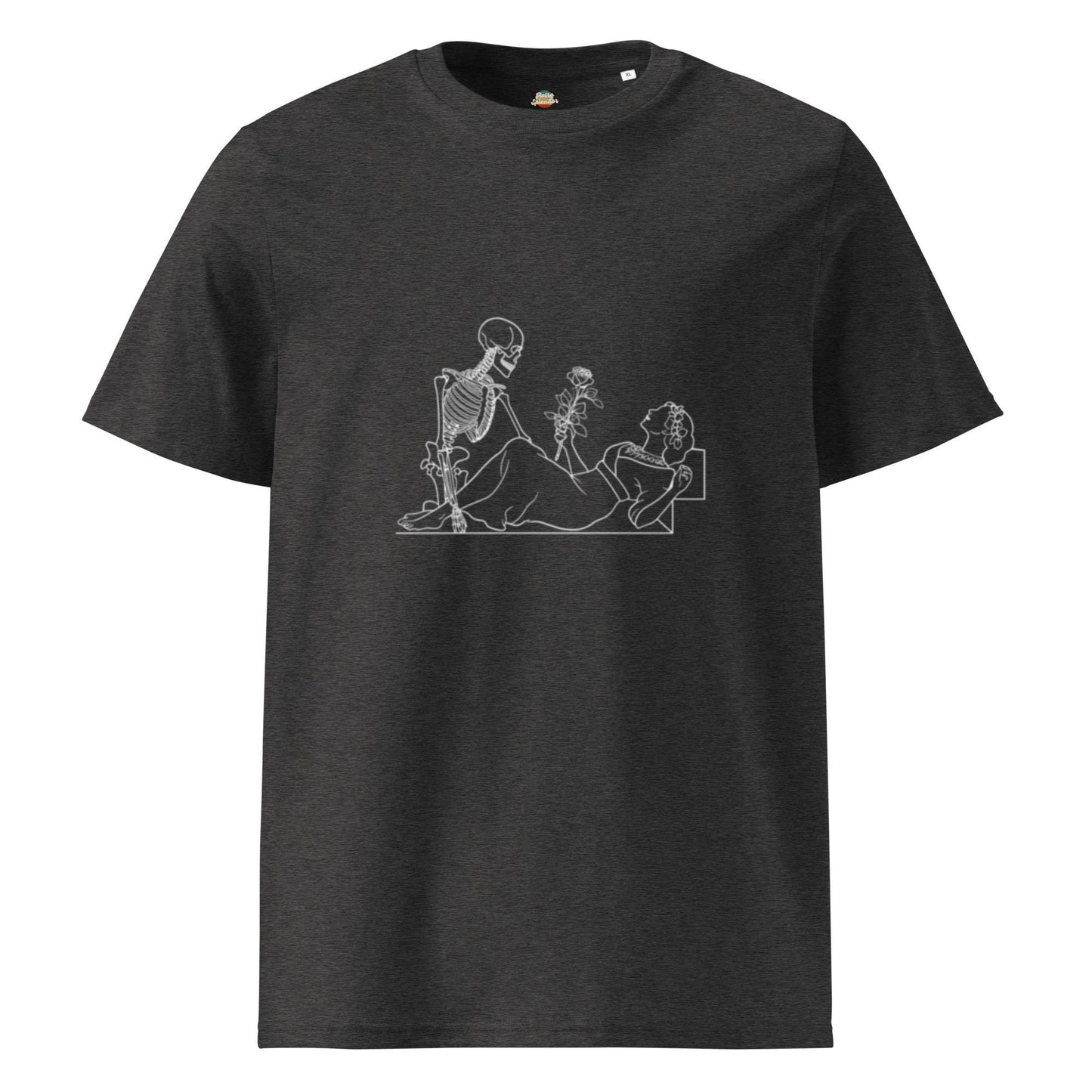 Jack Drawing Rose Skeletons: Spooky Stylish Titanic T-Shirt
