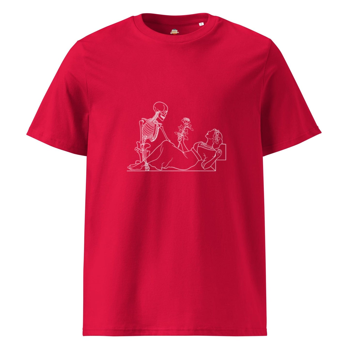 Jack Drawing Rose Skeletons: Spooky Stylish Titanic T-Shirt