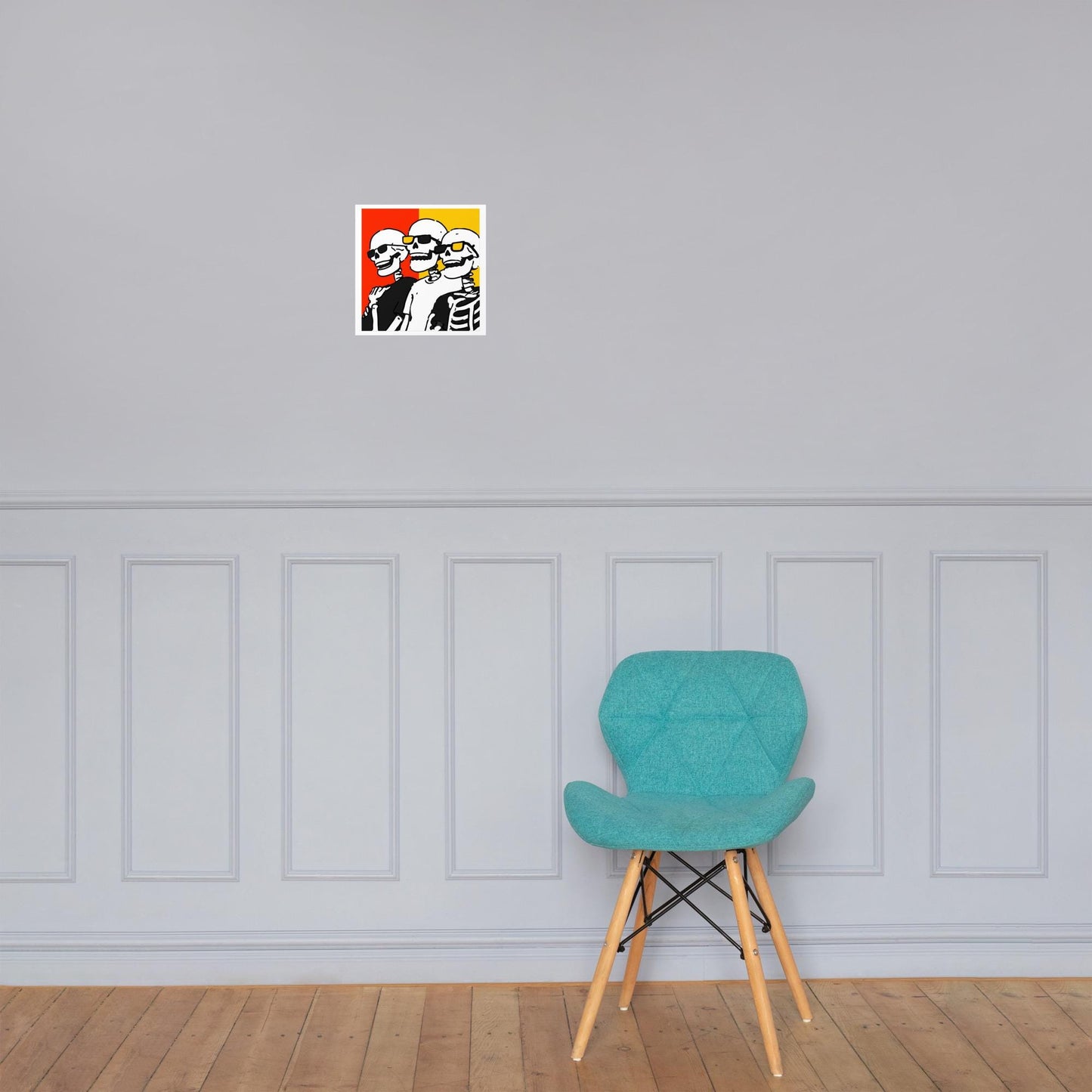Best of Friends - Skeleton Wall Art Poster