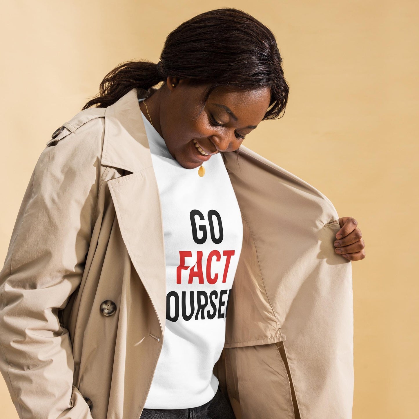 Go Fact Yourself - Political Statement Unisex Premium Sweatshirt