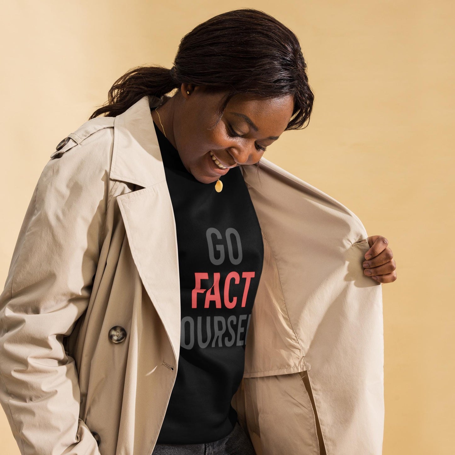 Go Fact Yourself - Political Statement Unisex Premium Sweatshirt