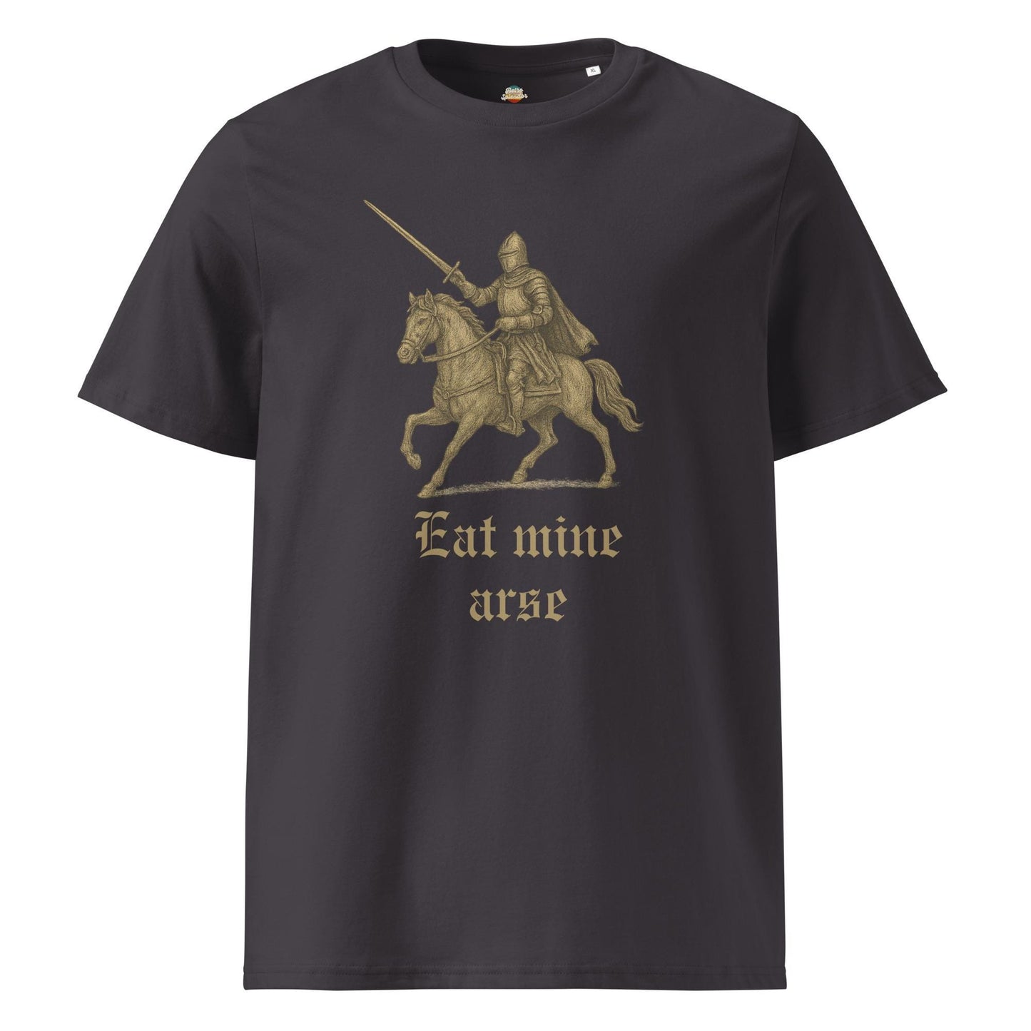 Eat Mine Arse - Unisex organic ribbed neck t-shirt
