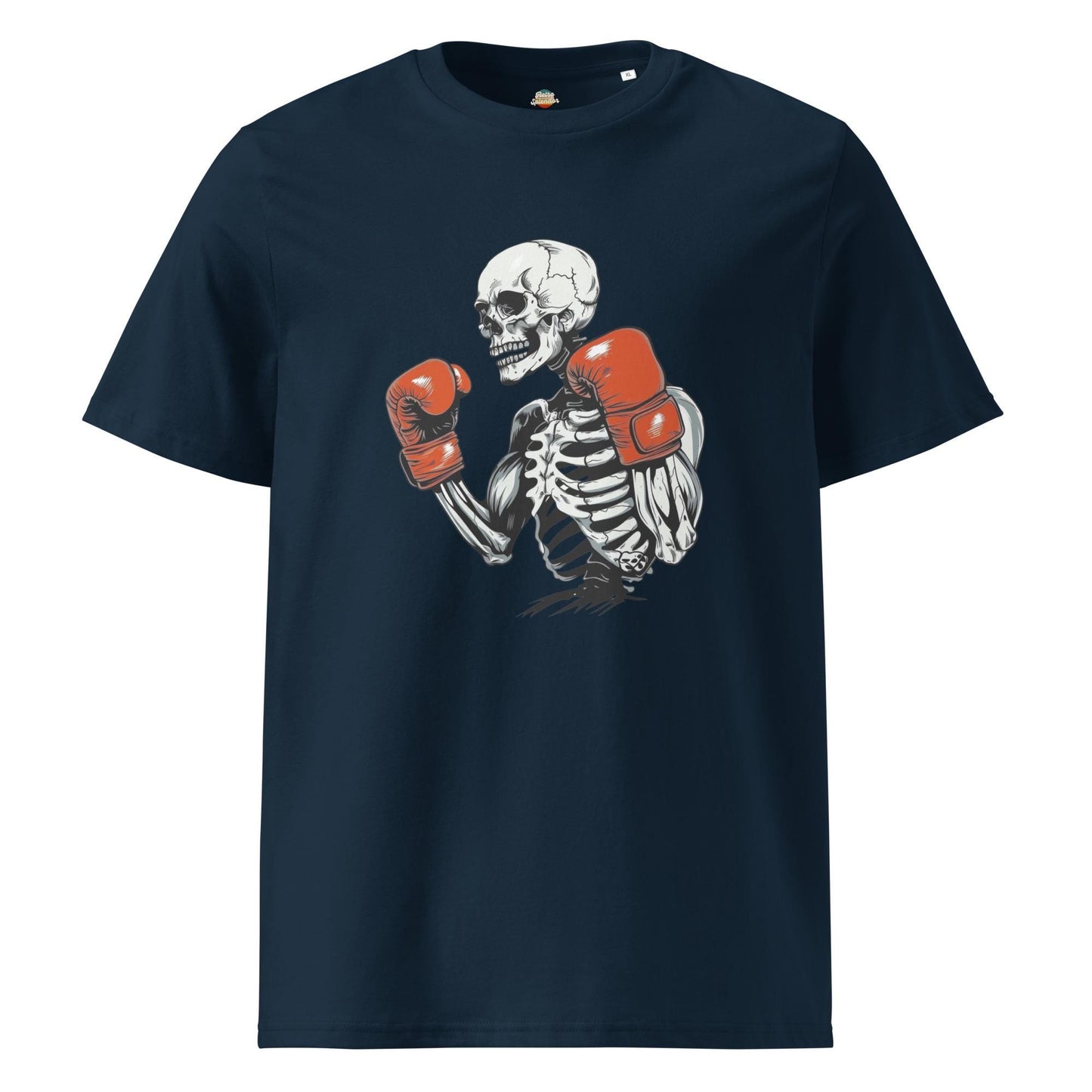 Ring King Skeleton - Halloween Themed Unisex organic ribbed neck t-shirt
