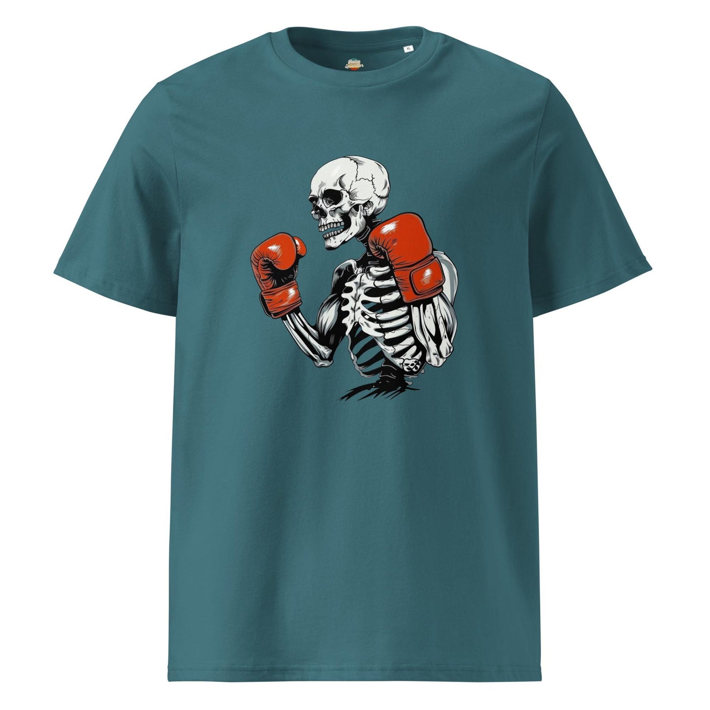 Ring King Skeleton - Halloween Themed Unisex organic ribbed neck t-shirt