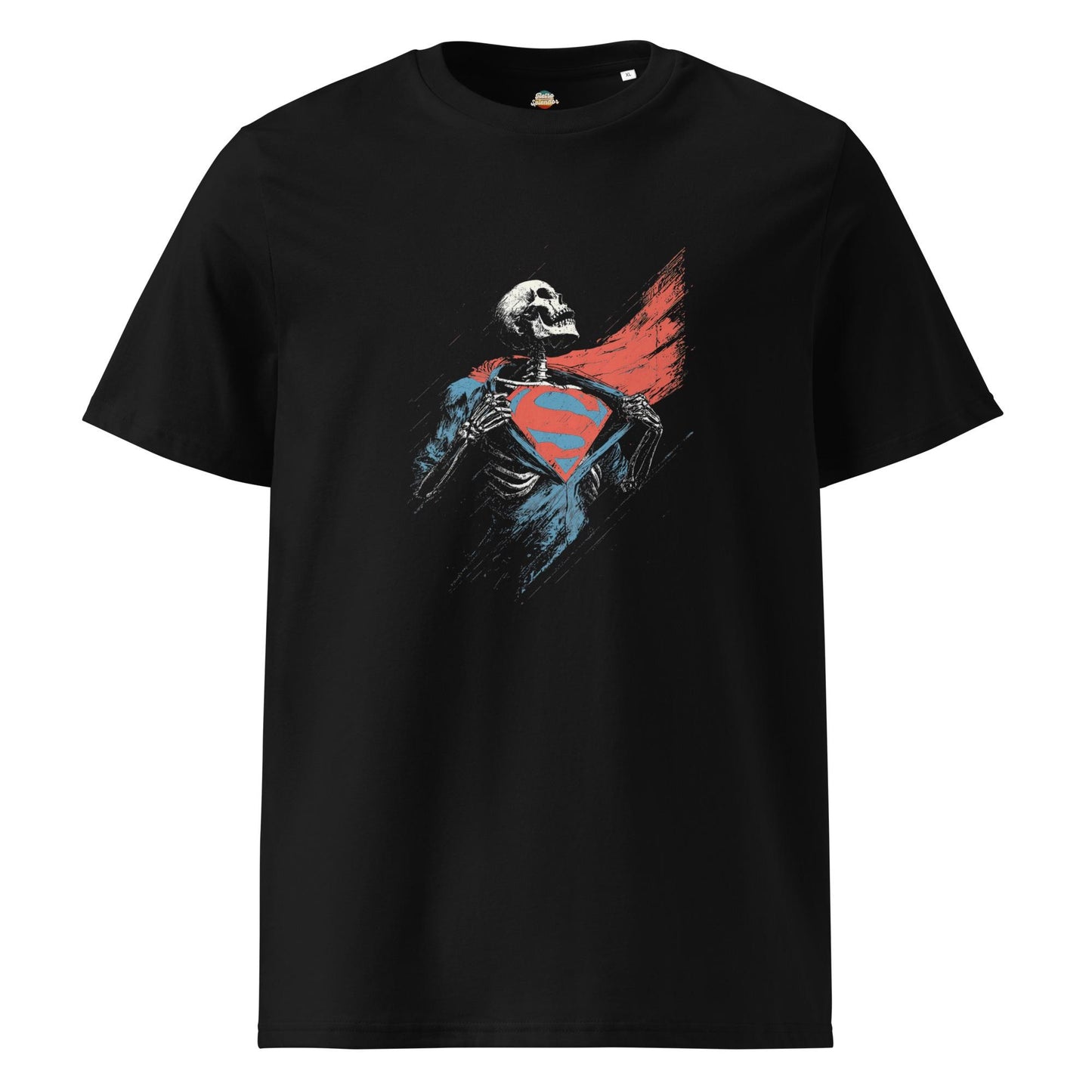 Man of Bones - Superman Inspired Unisex organic ribbed neck t-shirt