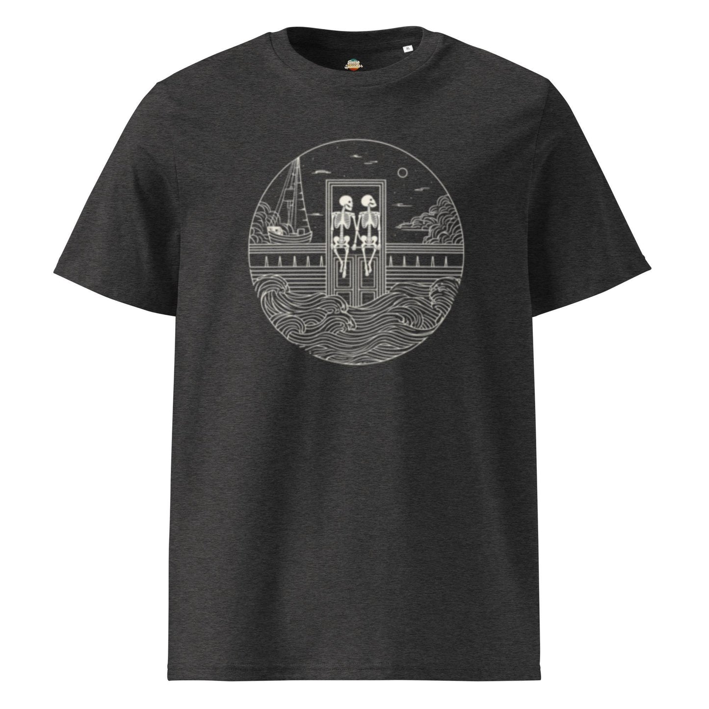Jack and Rose Skeletons - Titanic Inspired Unisex organic ribbed neck t-shirt