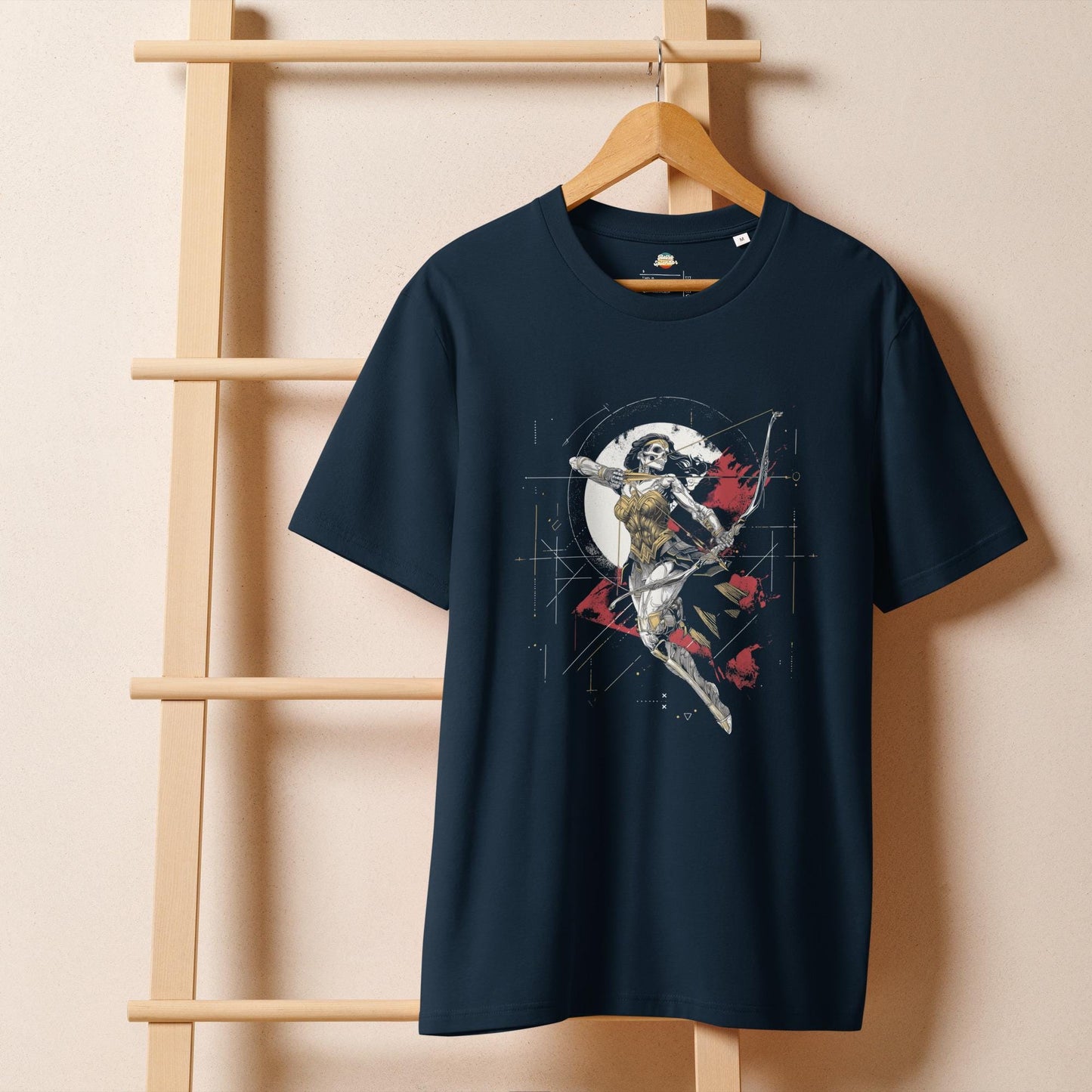 Wonder Woman Inspired - Skeleton Valkyrie Warrior Unisex organic ribbed neck t-shirt