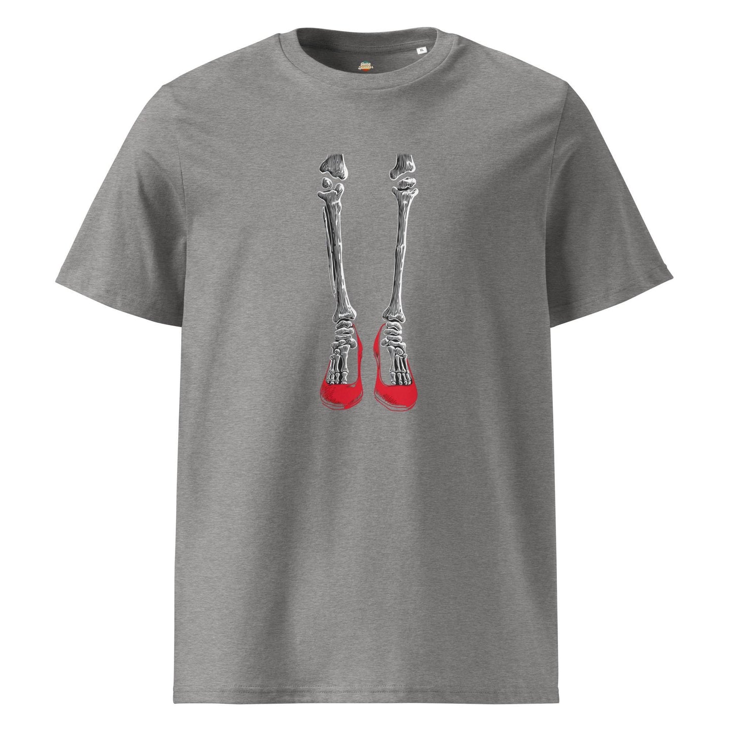 Dorothy's Ruby Slippers - Wizard of Oz Skeleton Legs - Unisex organic ribbed neck t-shirt