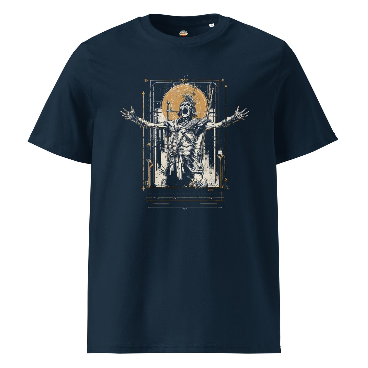 Epic Skeleton Gladiator - Original Graphic Unisex organic ribbed neck t-shirt