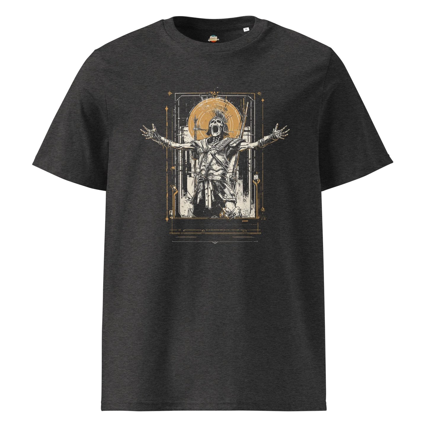 Epic Skeleton Gladiator - Original Graphic Unisex organic ribbed neck t-shirt